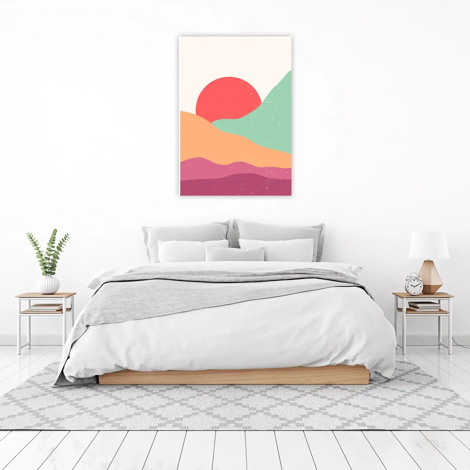 Abstract Sunset Landscape Wall Art