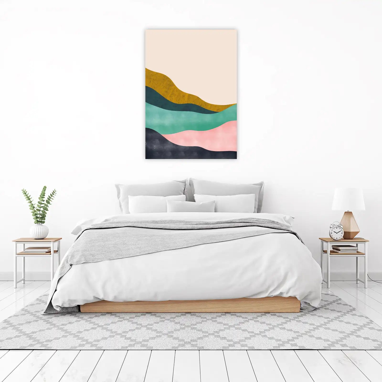 Abstract Landscape Wave Wall Art