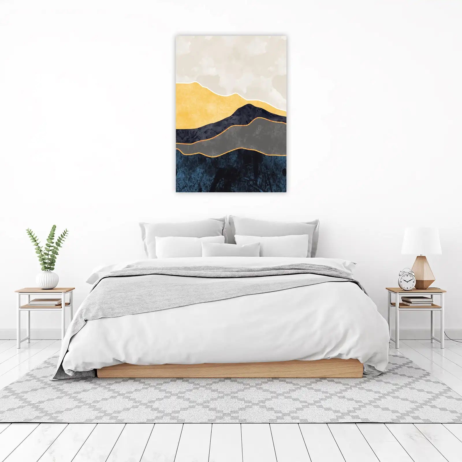 Abstract Mountain Landscape Wall Art