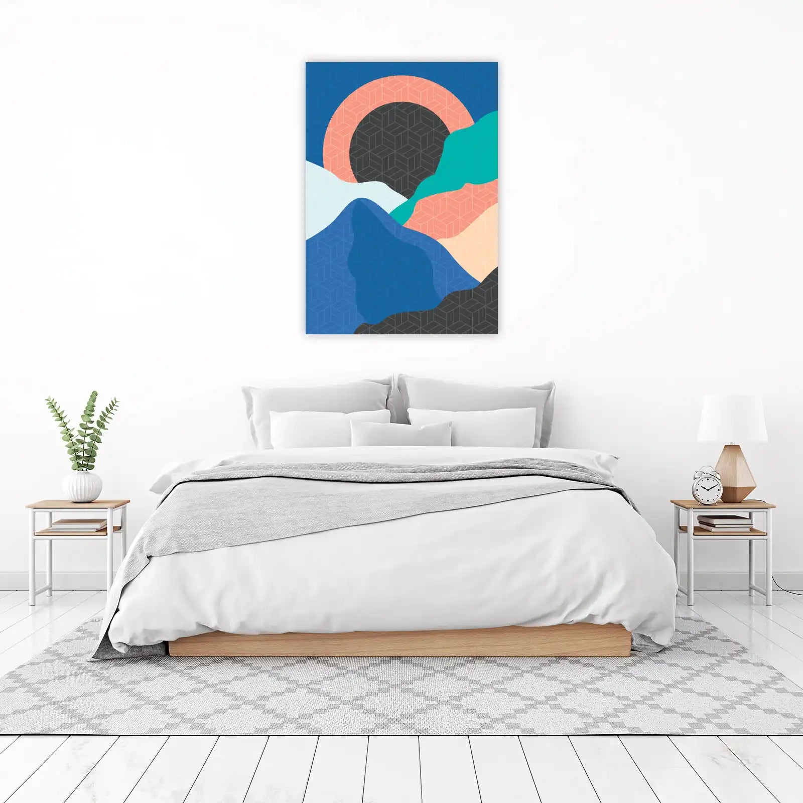 Abstract Geometric Landscape Wall Art