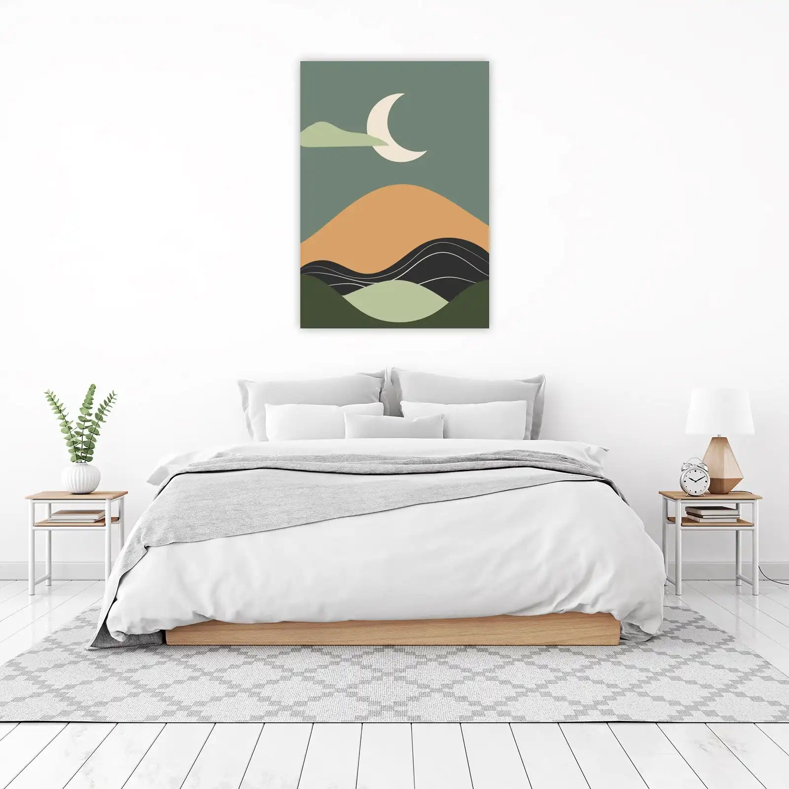 Abstract Moon Landscape Wall Art