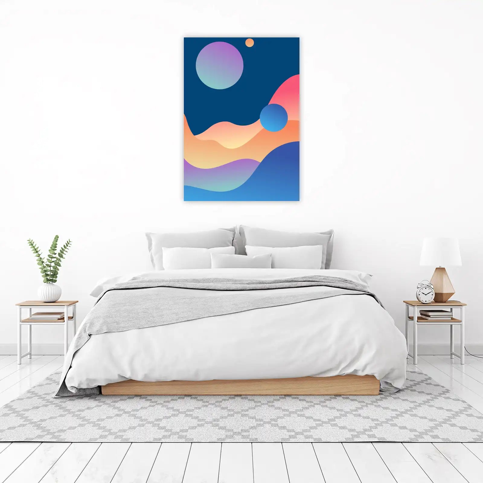Abstract Gradient Landscape Wall Art