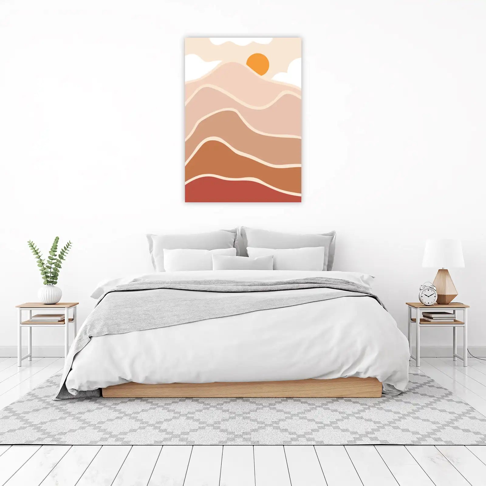 Boho Sunset Landscape Wall Art