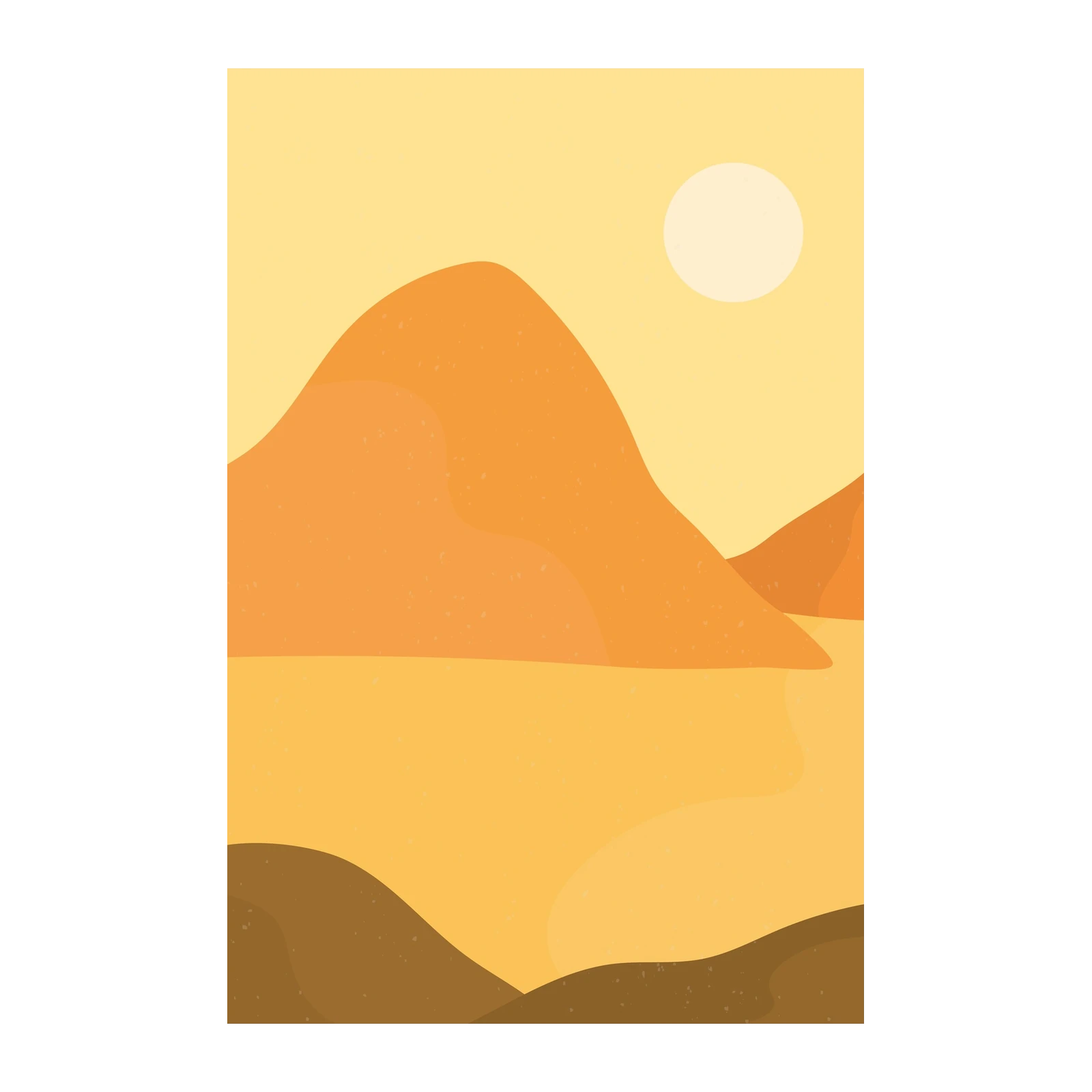 Minimalist Desert Landscape Wall Art