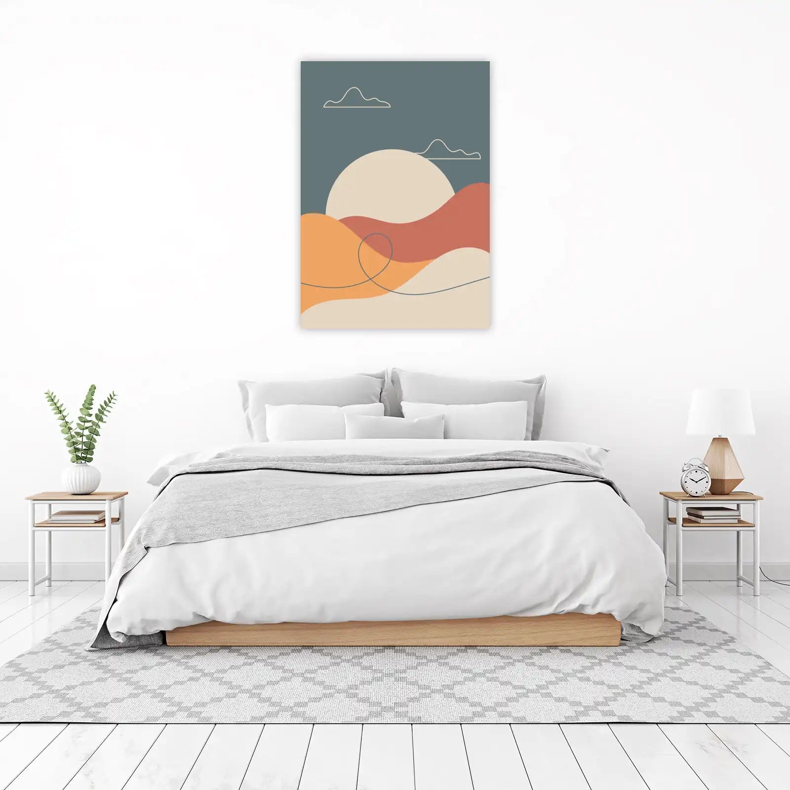 Abstract Desert Landscape Minimalist Wall Art