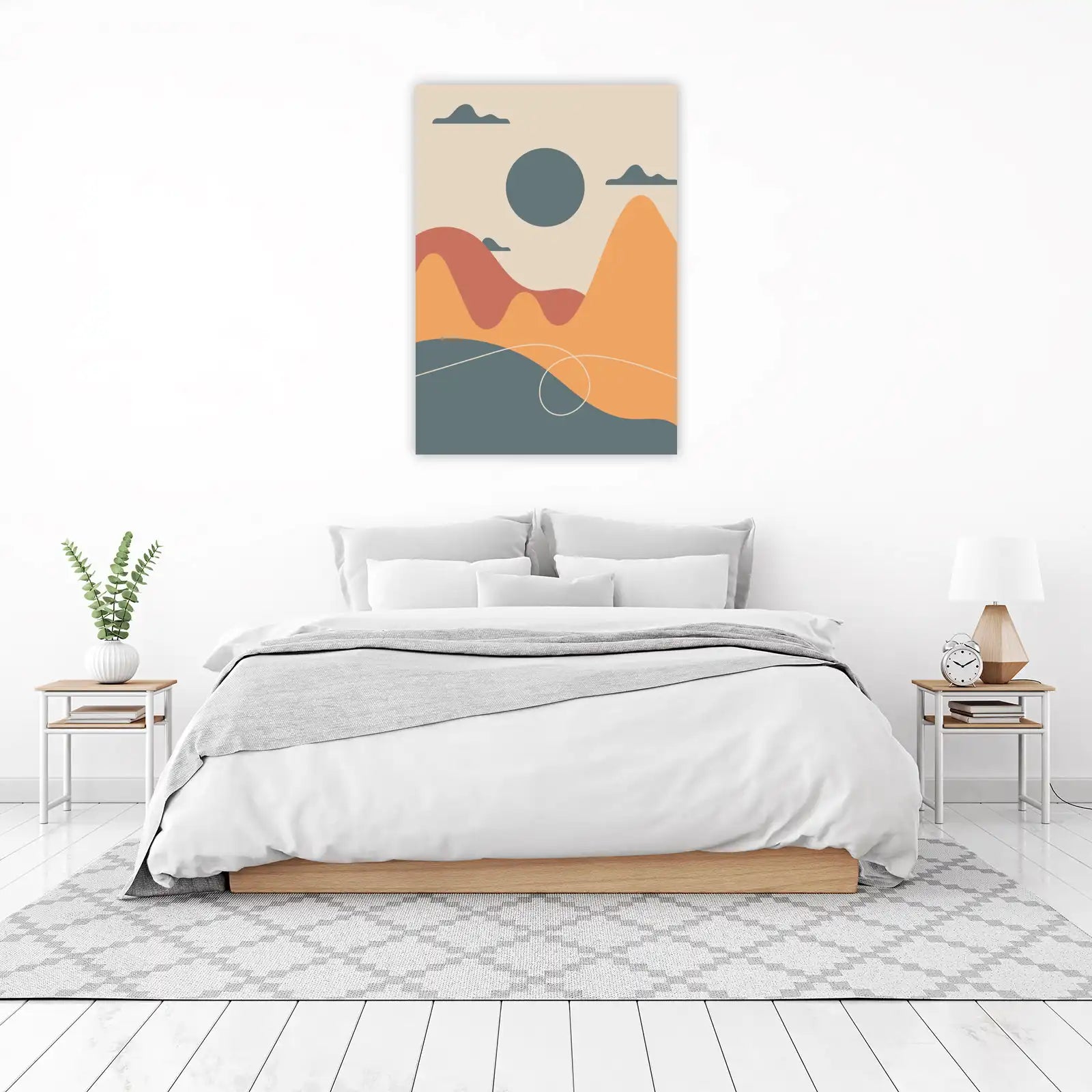 Abstract Landscape Mid Century Modern Wall Art