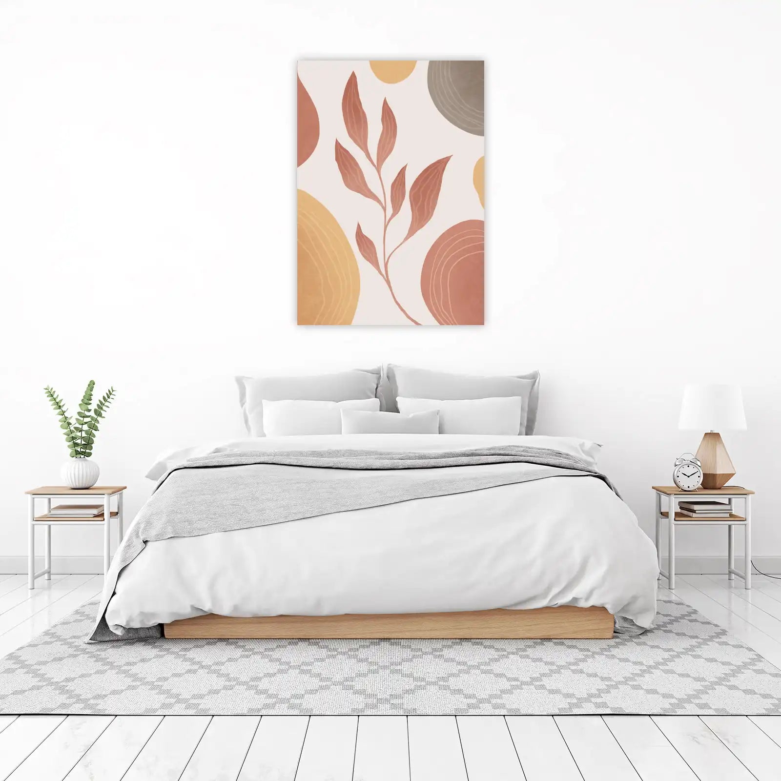 Boho Abstract Botanical Wall Art