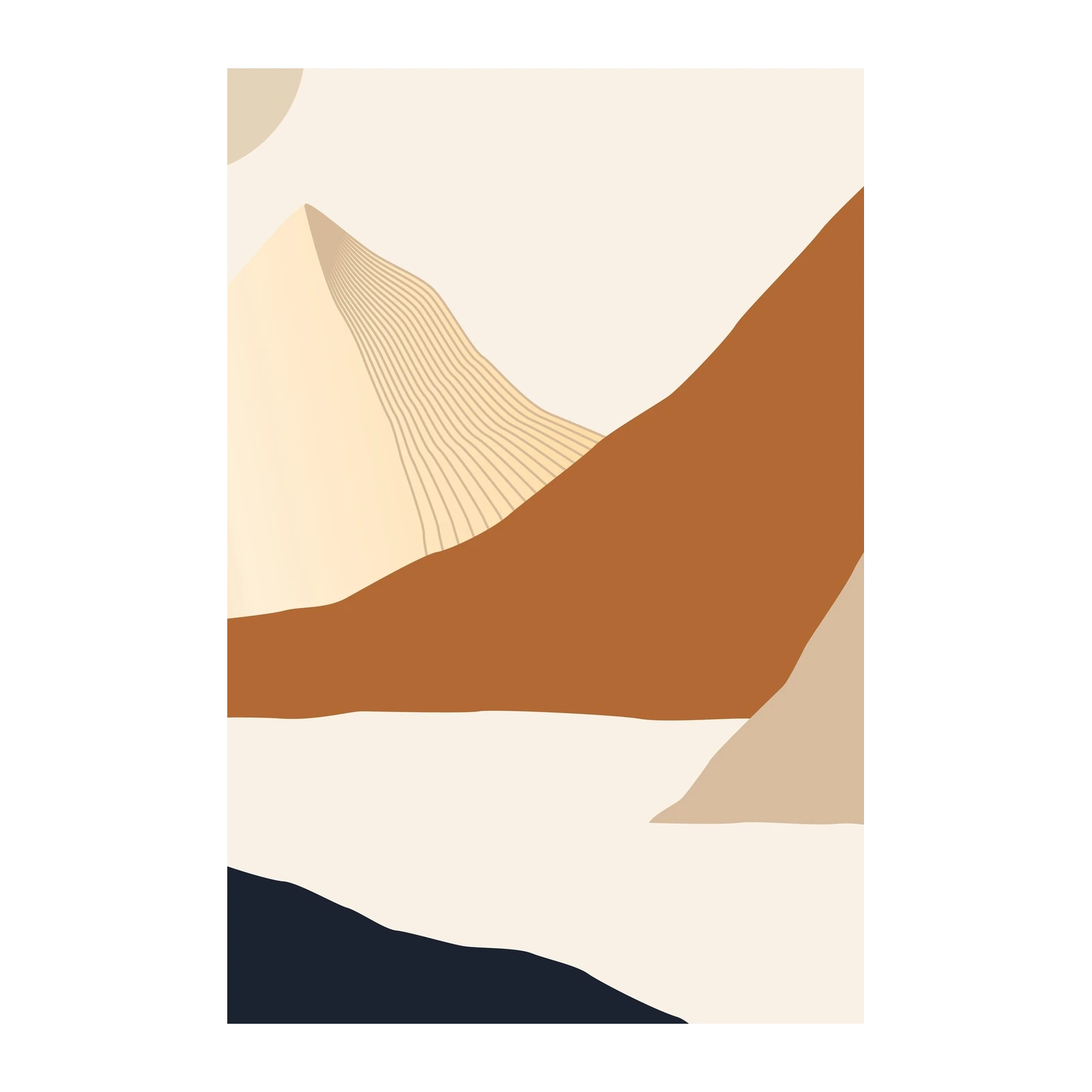 Modern Desert Landscape Wall Art