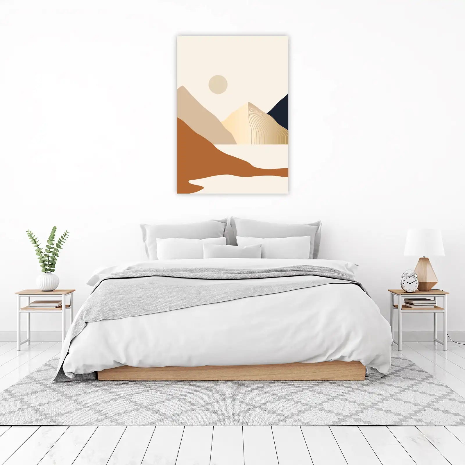 Minimalist Desert Landscape Wall Art