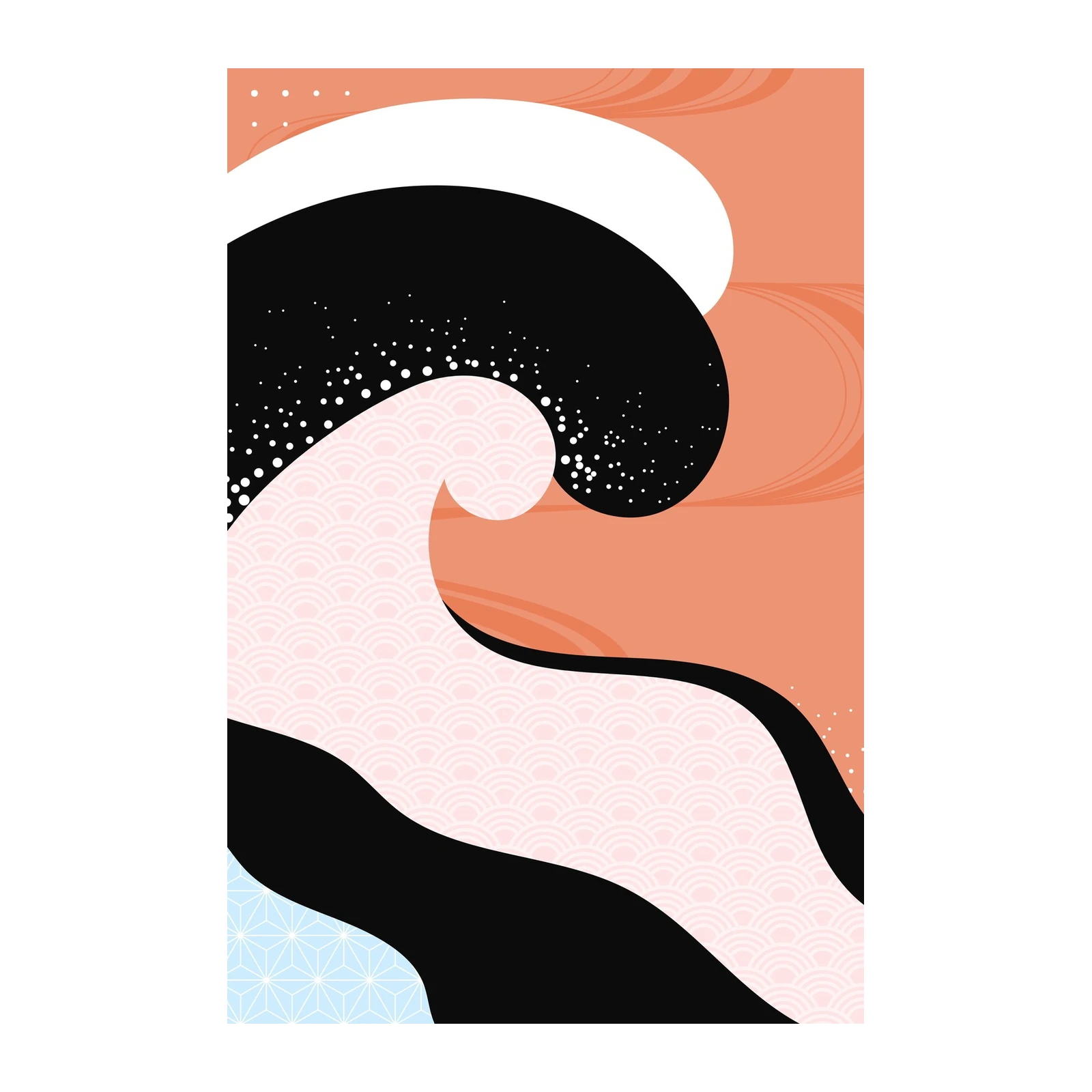 Modern Japanese Wave Wall Art
