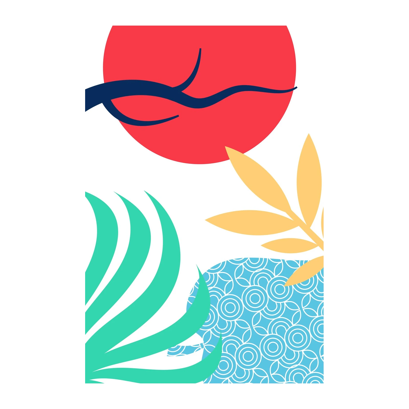 Vibrant Abstract Nature Wall Art