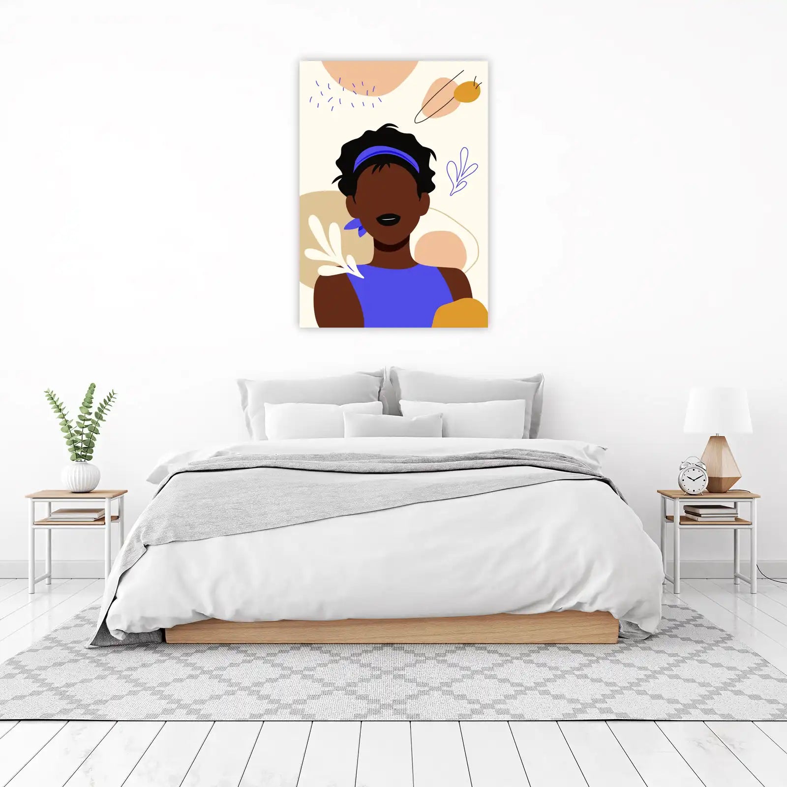 Modern Abstract Portrait Wall Art Wall Art