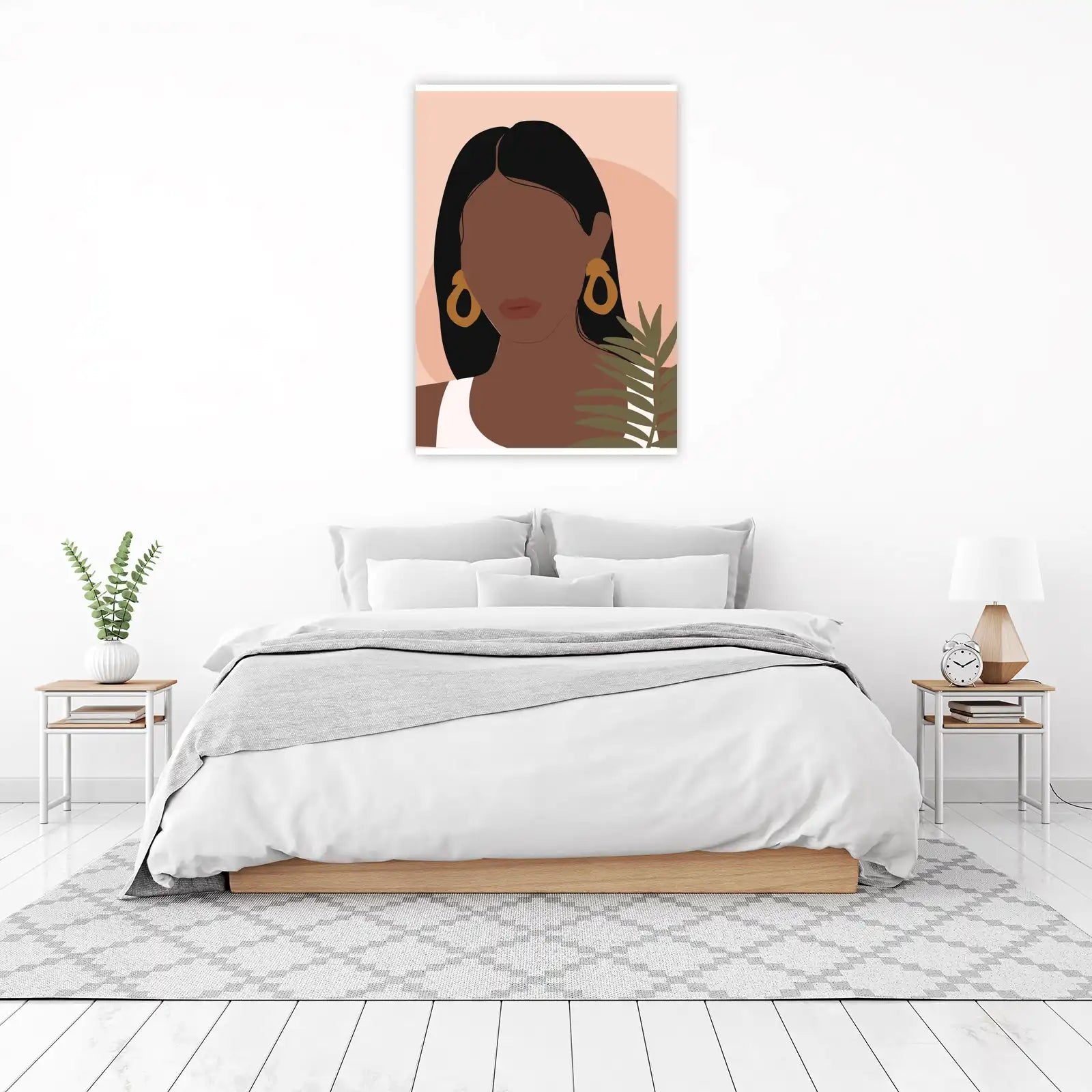 Modern Abstract Woman Portrait Wall Art