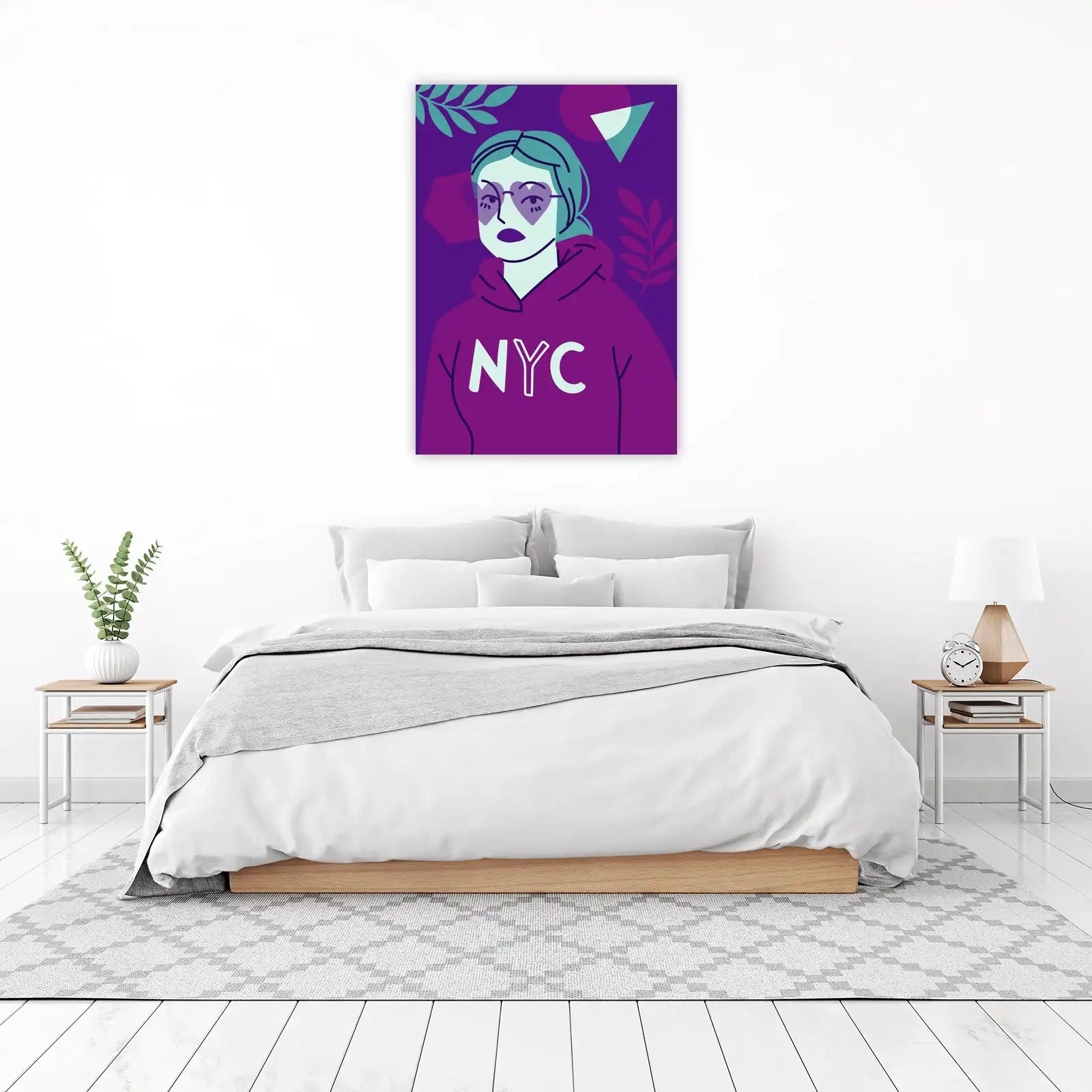 Cool NYC Heart Shades Fashion Wall Art