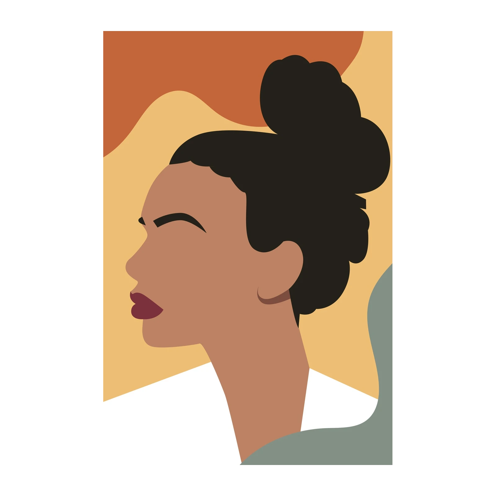 Modern Abstract Portrait Wall Art