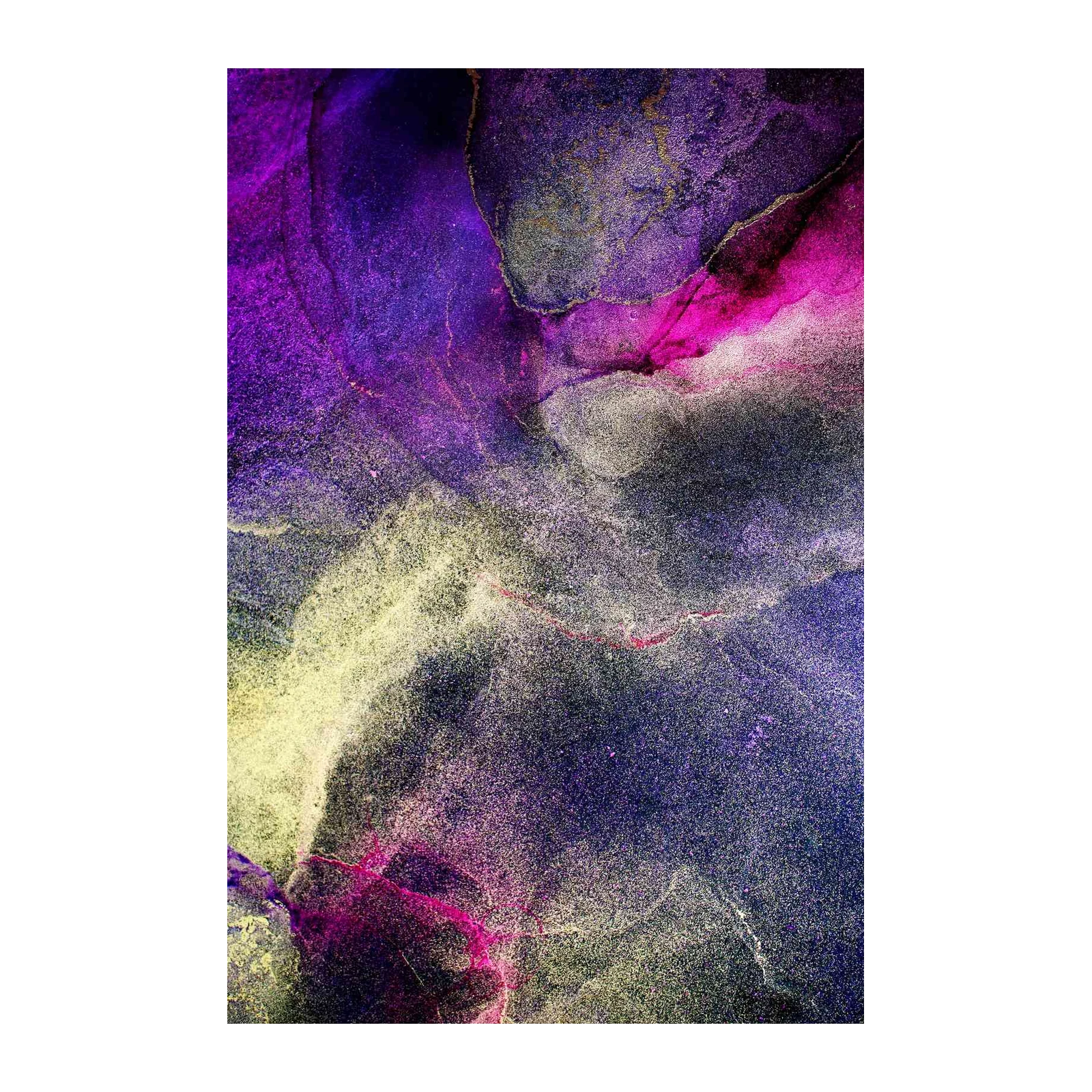 Midnight Nebula Abstract Wall Art