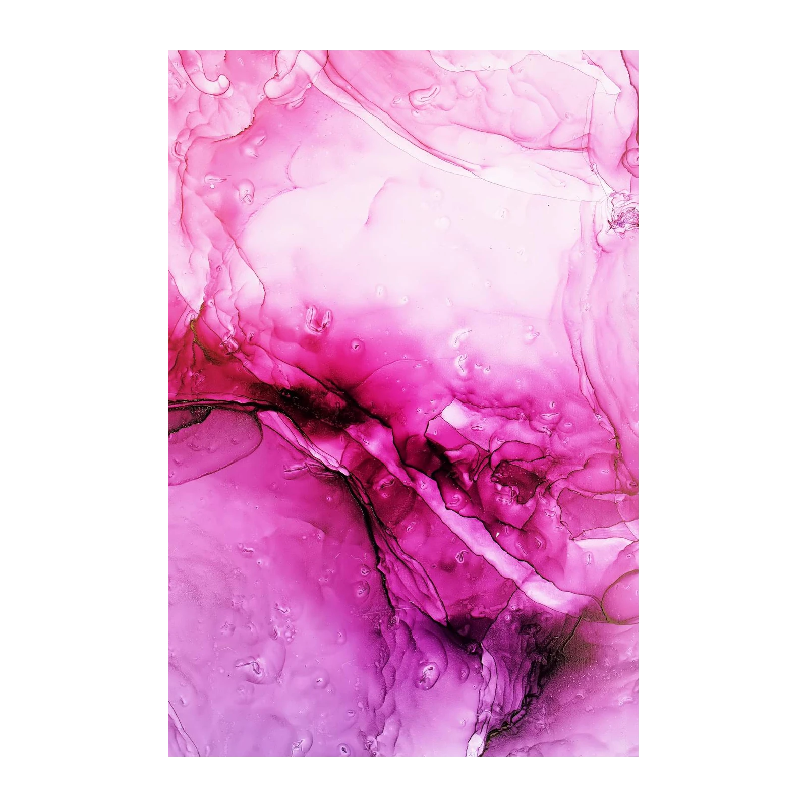 Abstract Pink Swirls Modern Art Wall Art