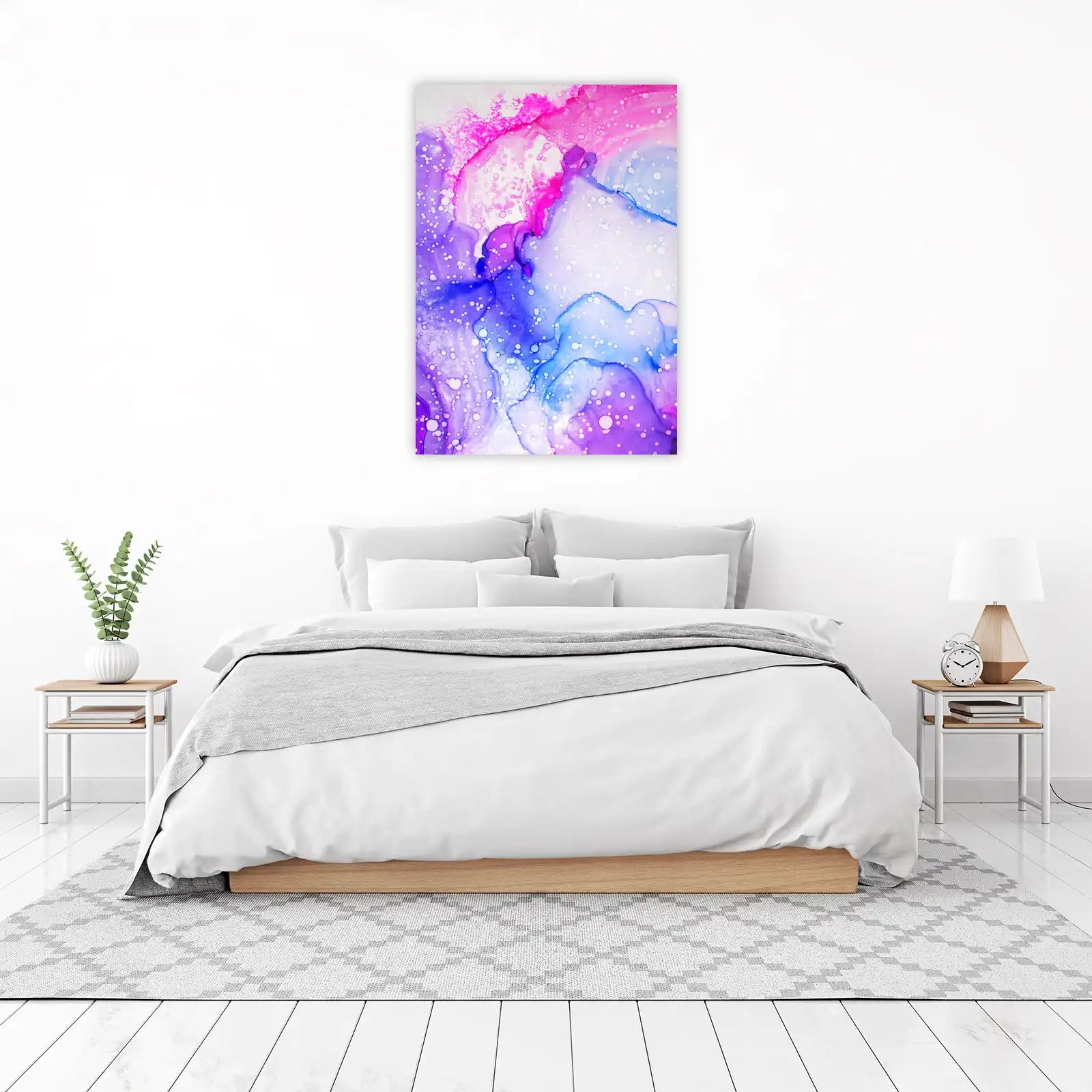 Vibrant Abstract Ink Flow Wall Art