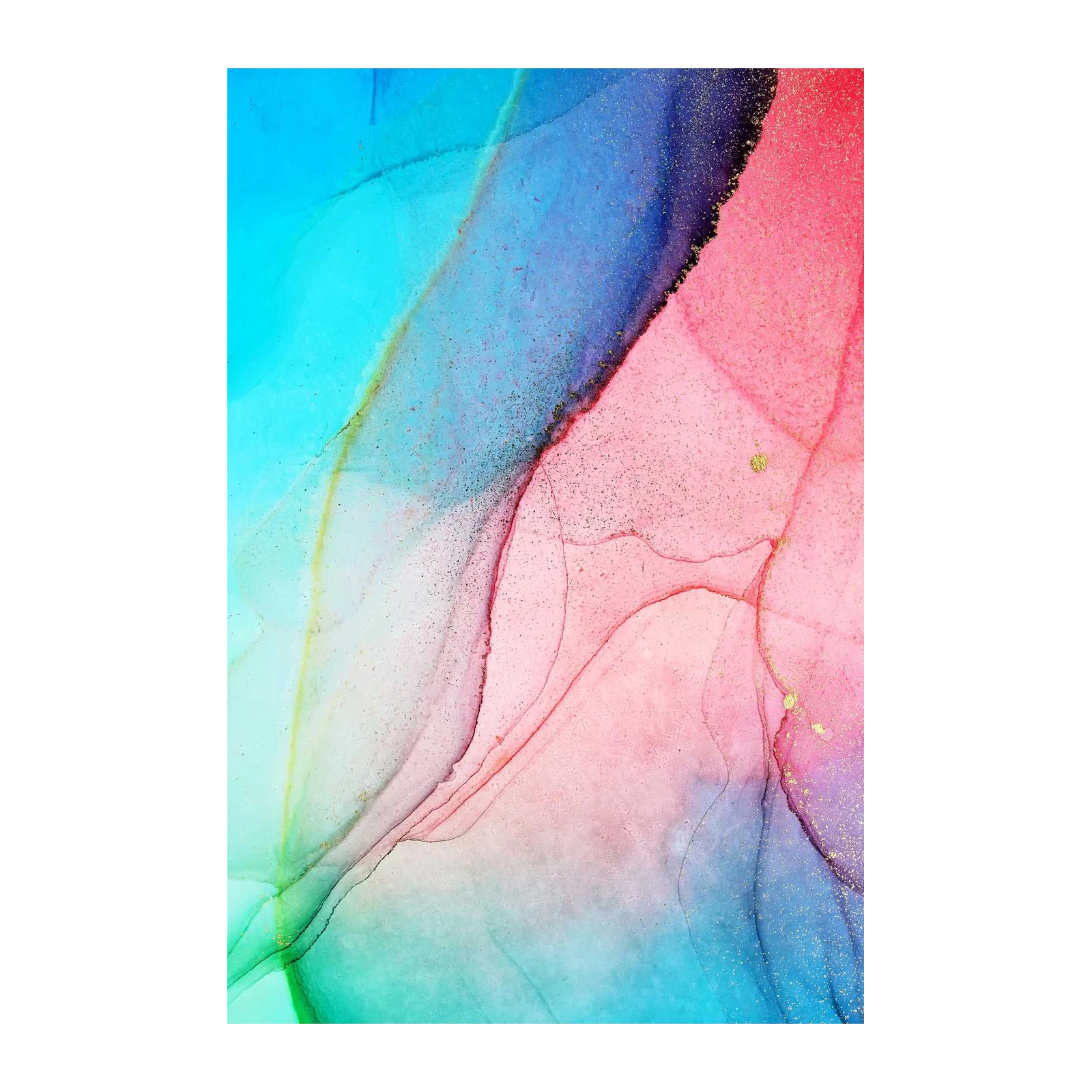 Aurora Swirl Abstract Gold Fleck Wall Art