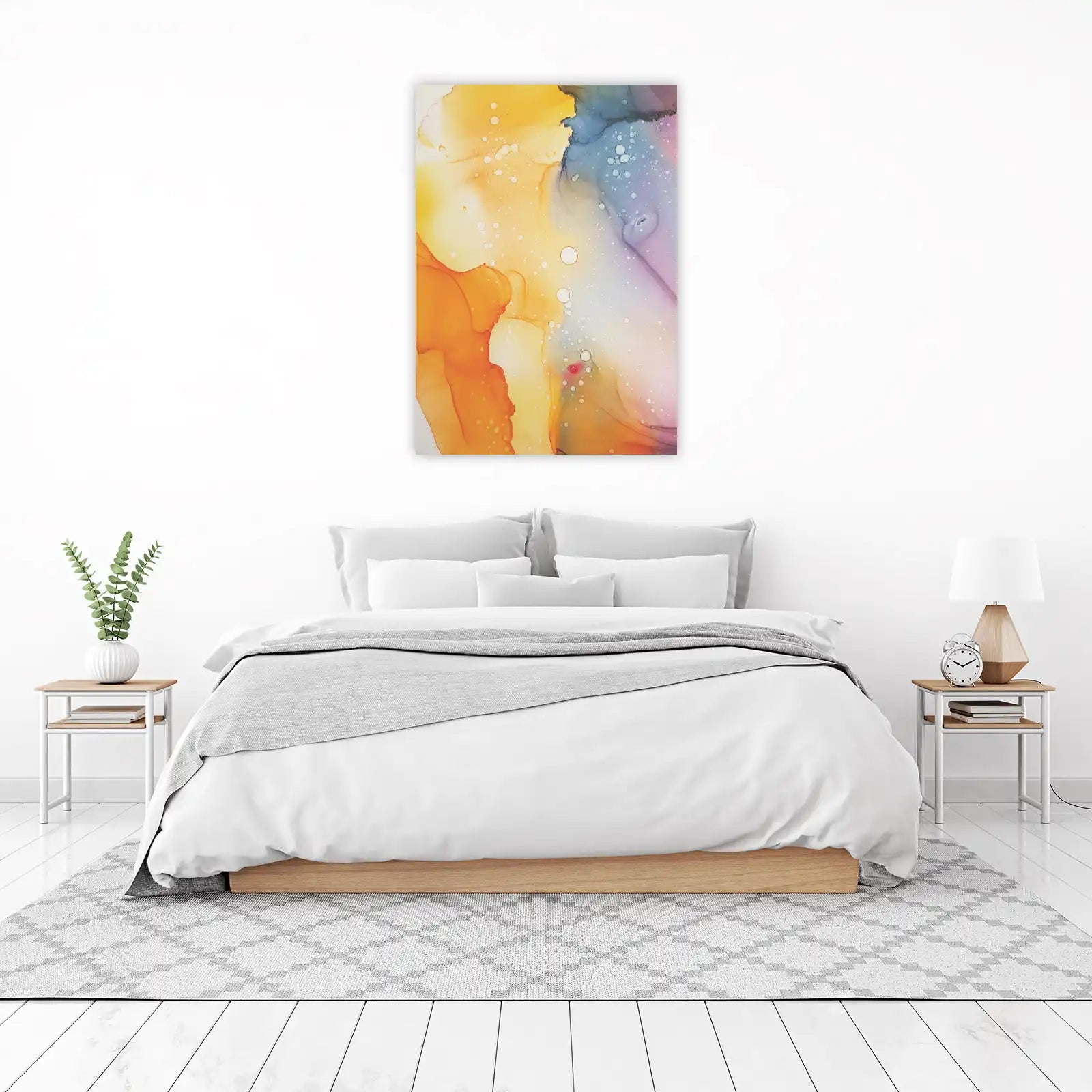 Abstract Watercolor Flow Wall Art