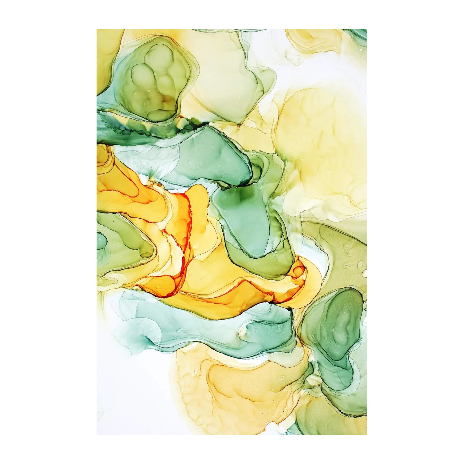 Abstract Earth Tones Swirls Wall Art