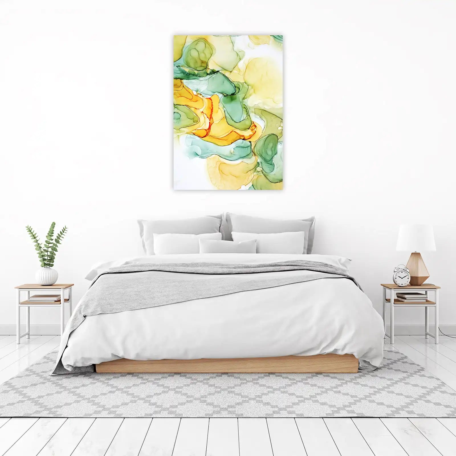 Abstract Earth Tones Swirls Wall Art