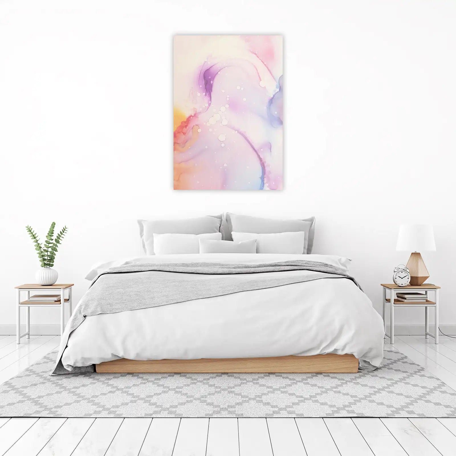 Dreamy Watercolor Swirls Wall Art