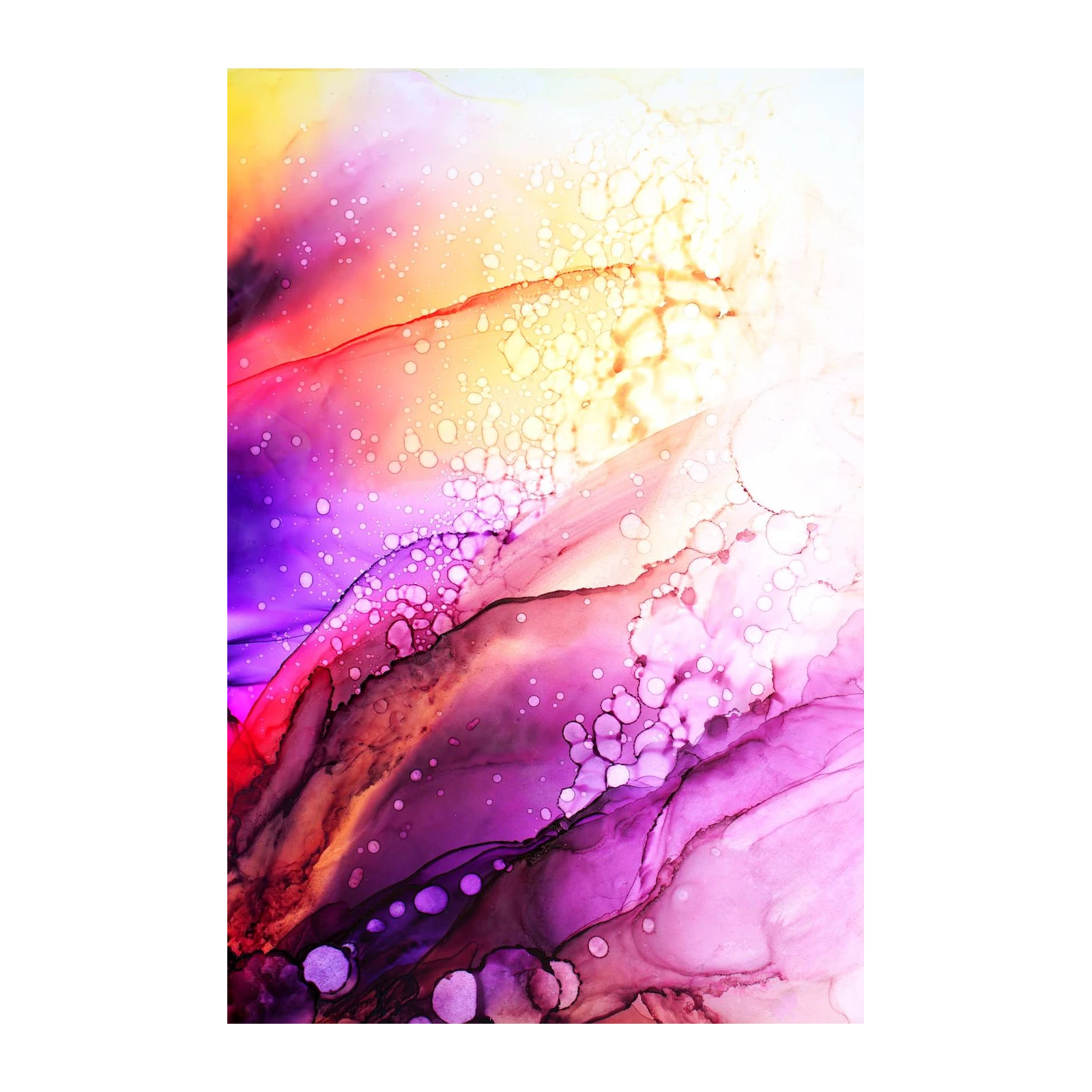 Vibrant Abstract Swirls Wall Art