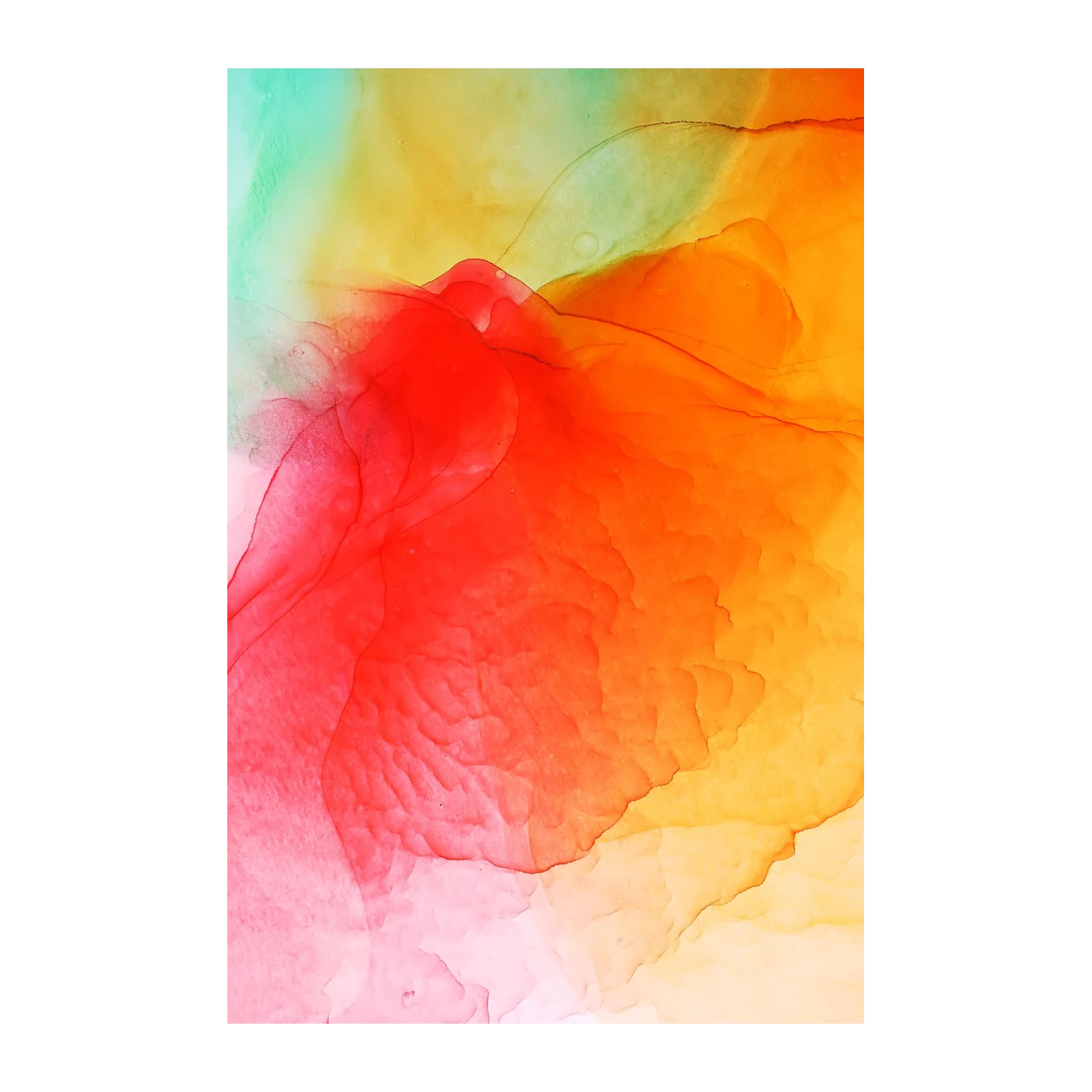 Vibrant Abstract Sunset Gradient Wall Art