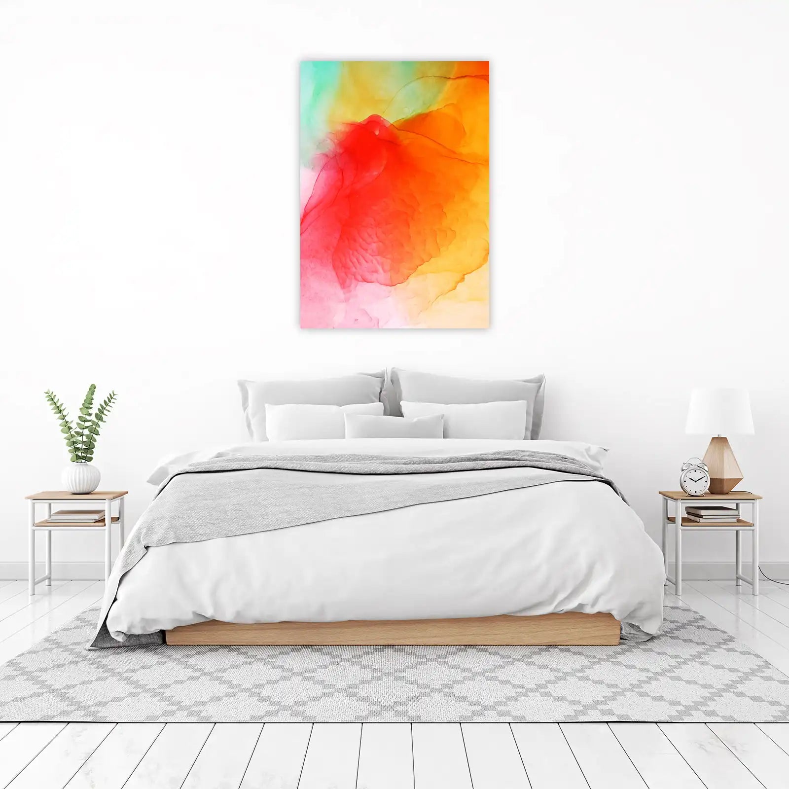 Vibrant Abstract Sunset Gradient Wall Art