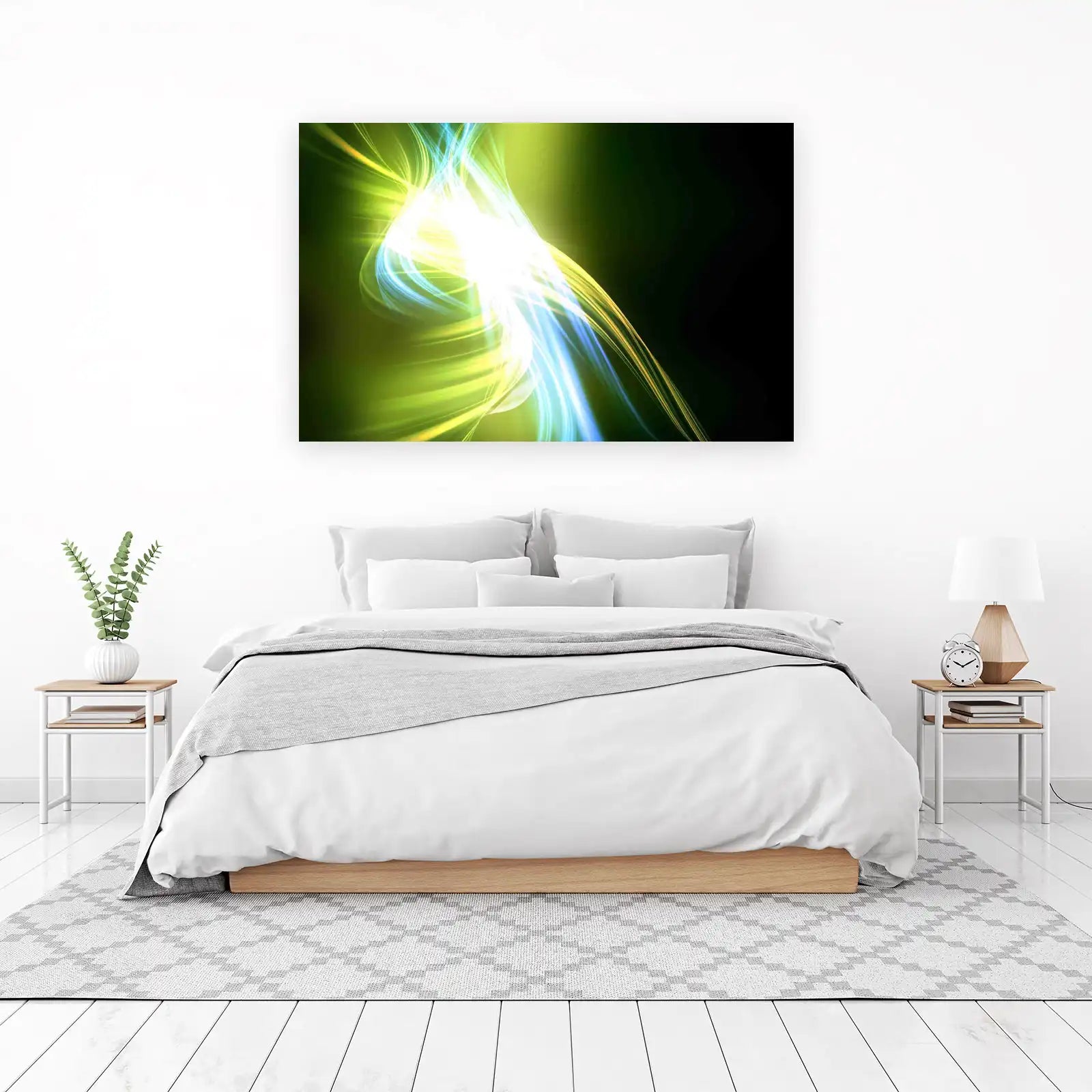 Vibrant Energy Flow Abstract Wall Art