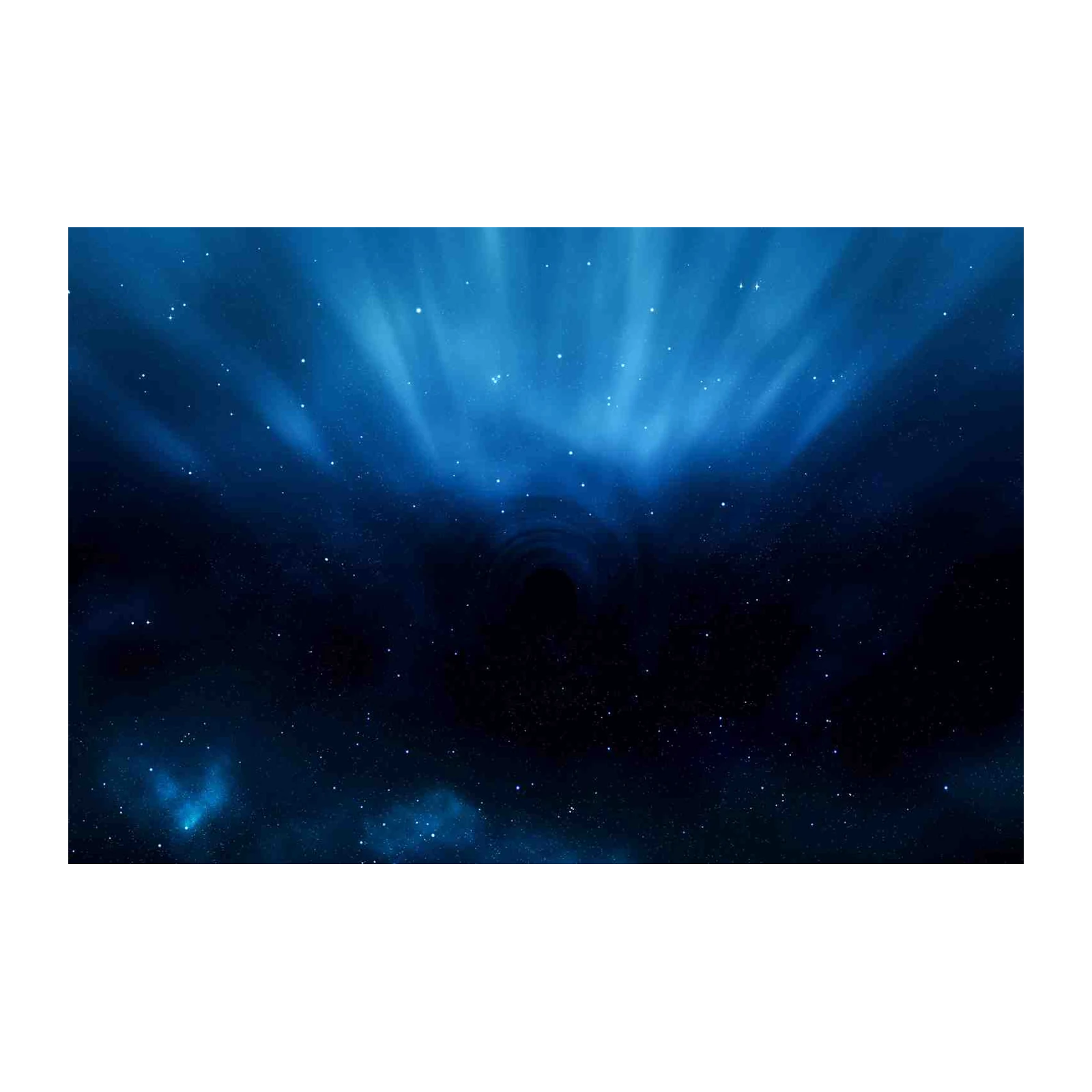 Cosmic Black Hole Aurora Wall Art