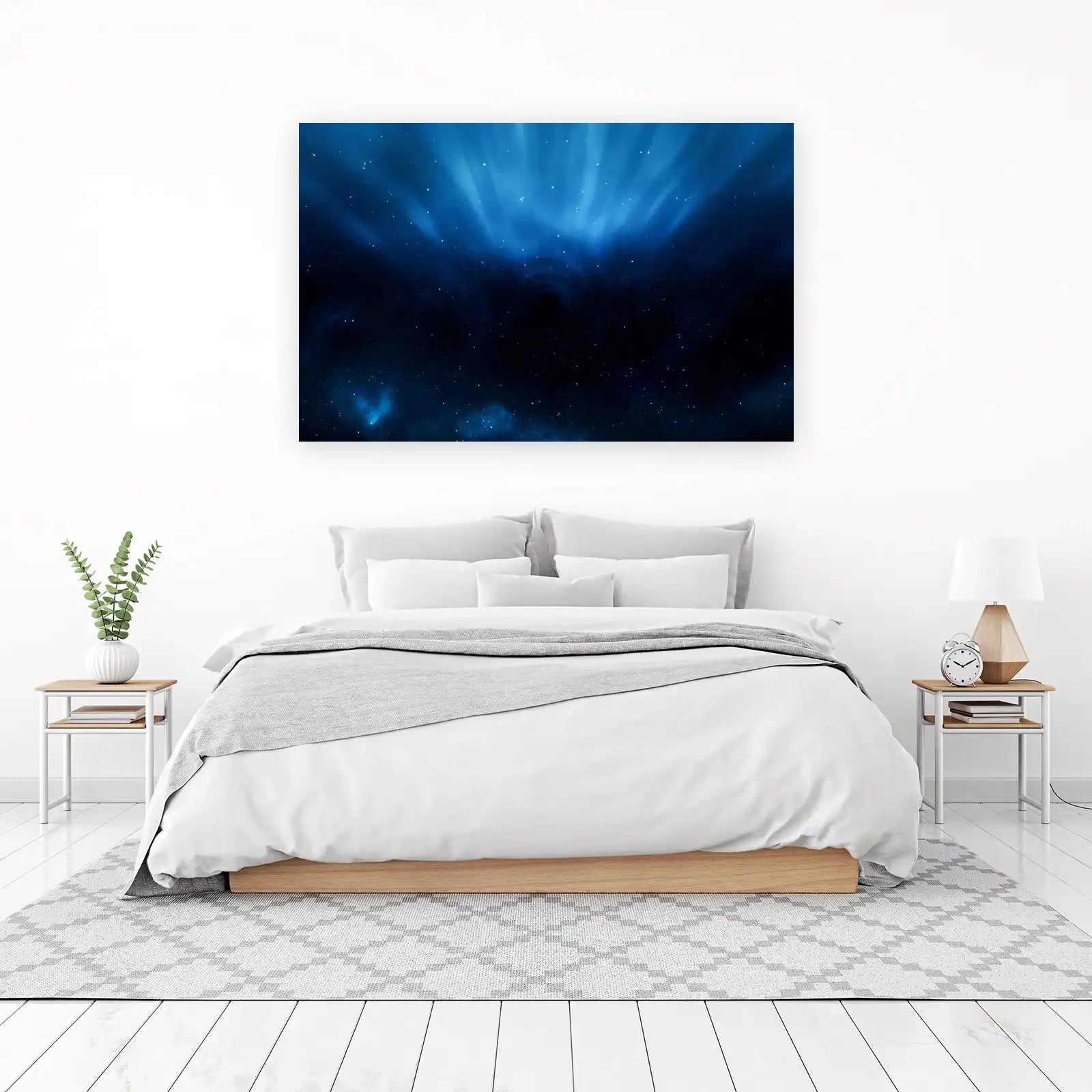 Cosmic Black Hole Aurora Wall Art
