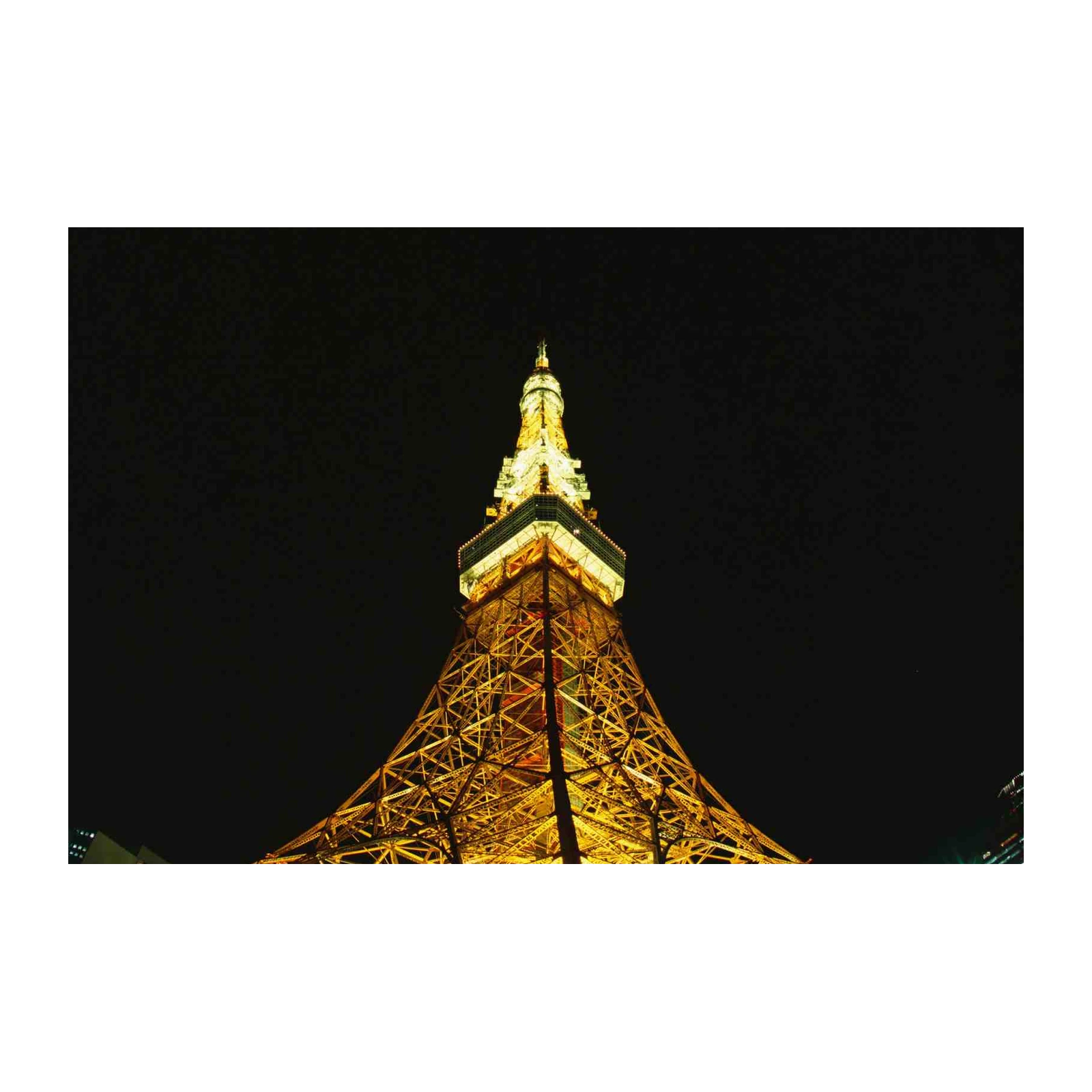 Tokyo Tower at Night "Golden Glow" Wall Art