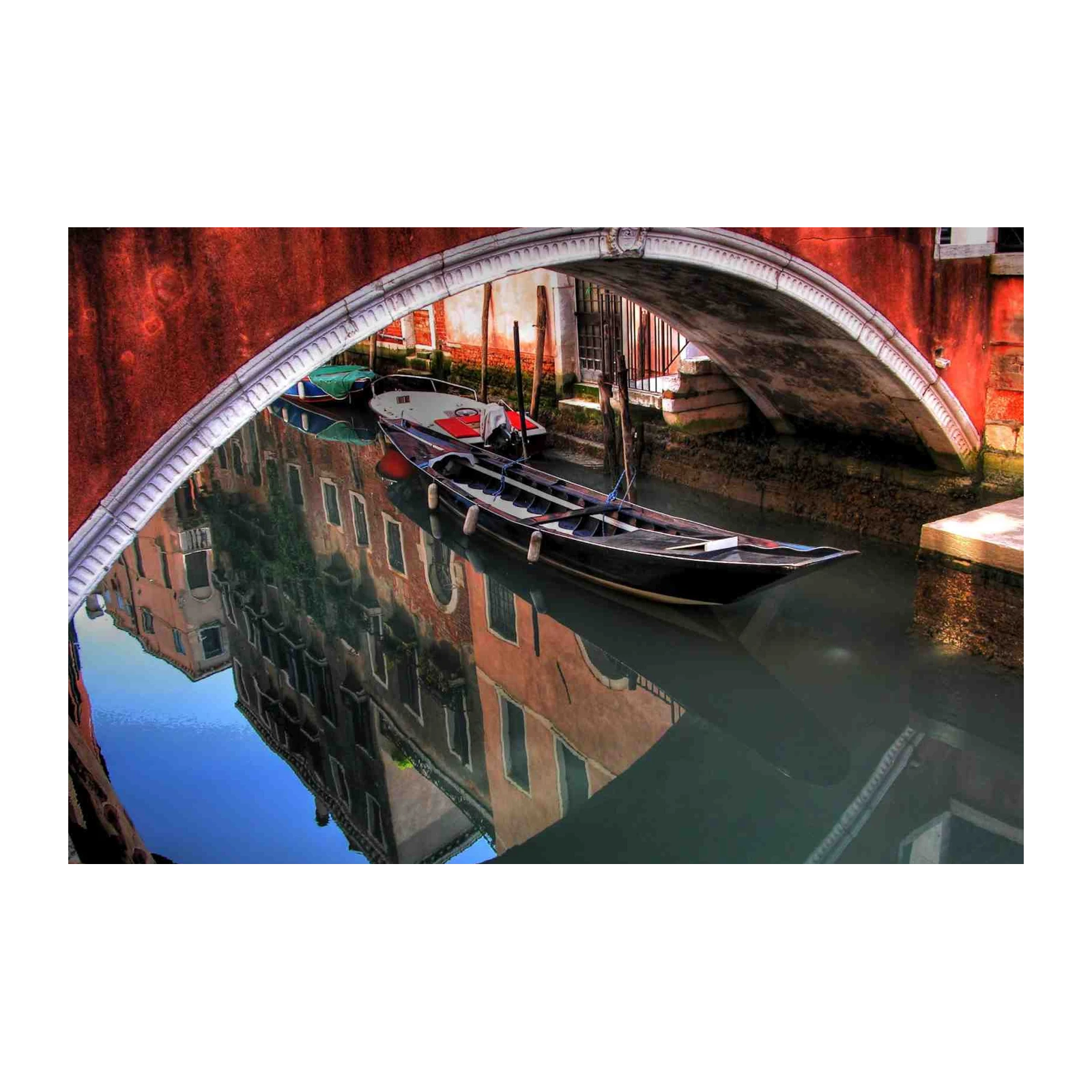 Venetian Canal Gondola Serenity Wall Art
