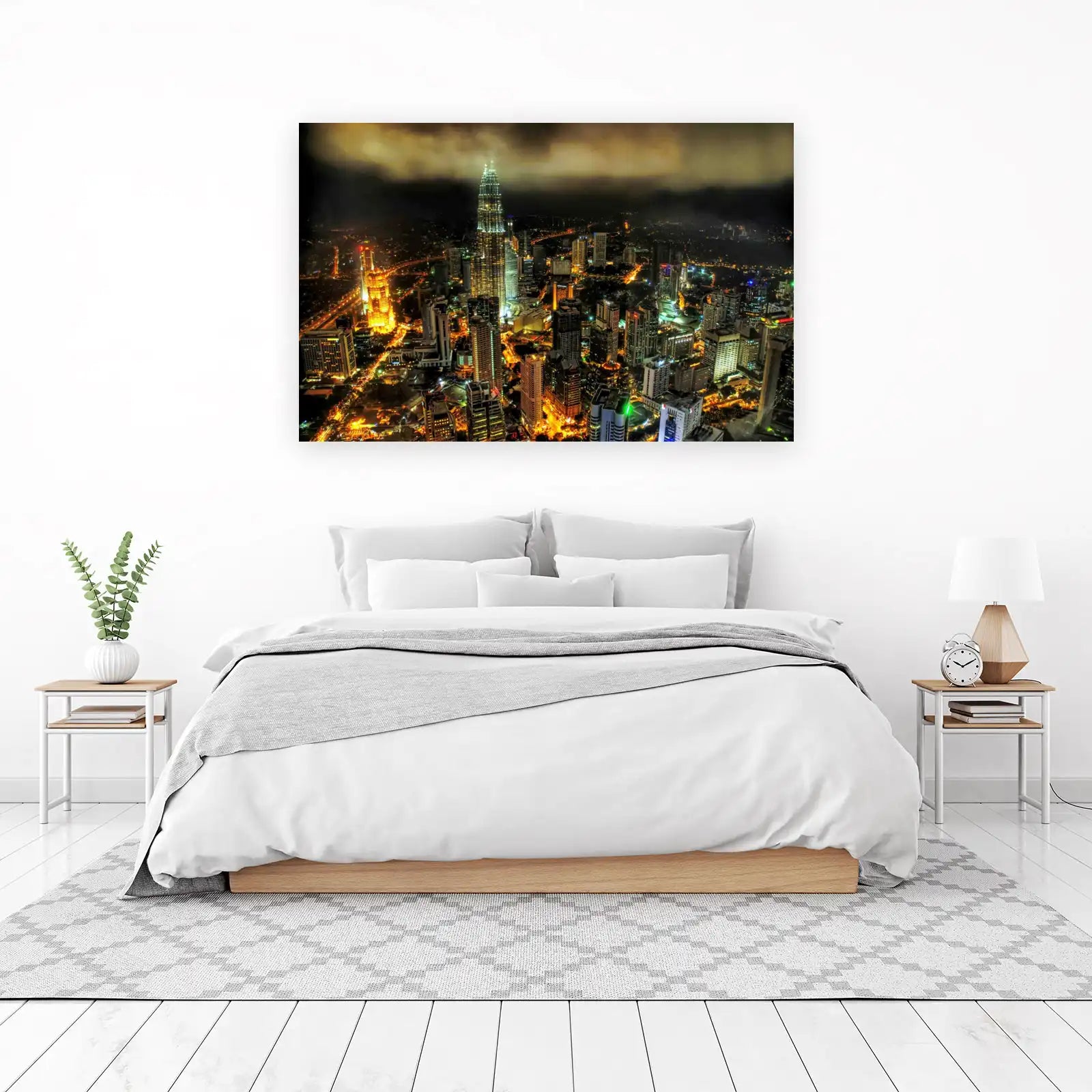 Cityscape at Night Wall Art