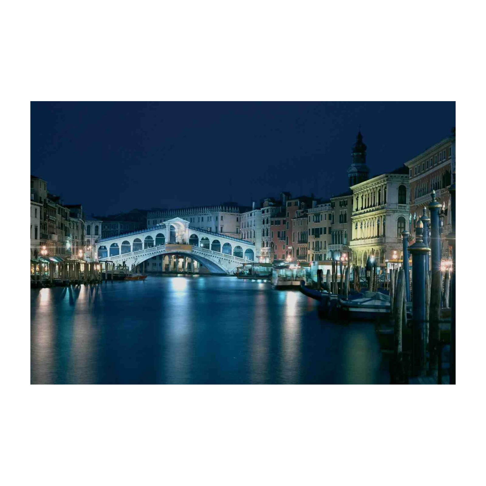 Venice Rialto Bridge Nightscape Wall Art