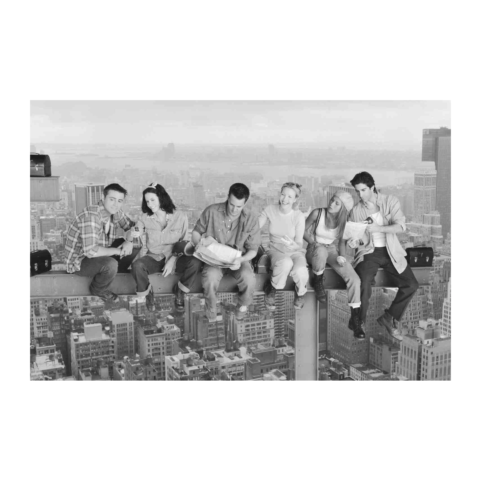 Iconic Friends Cast Skyline Lunch Wall Art