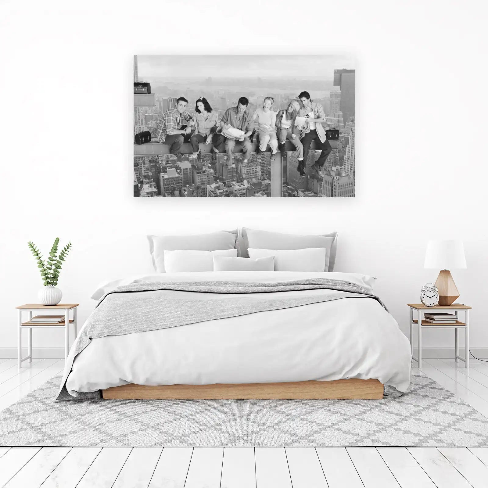 Iconic Friends Cast Skyline Lunch Wall Art