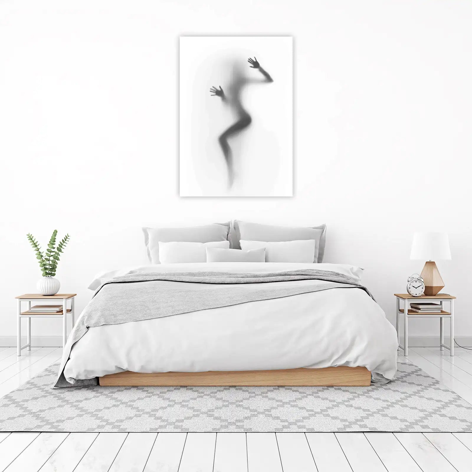 Abstract Silhouette Body Art Wall Art
