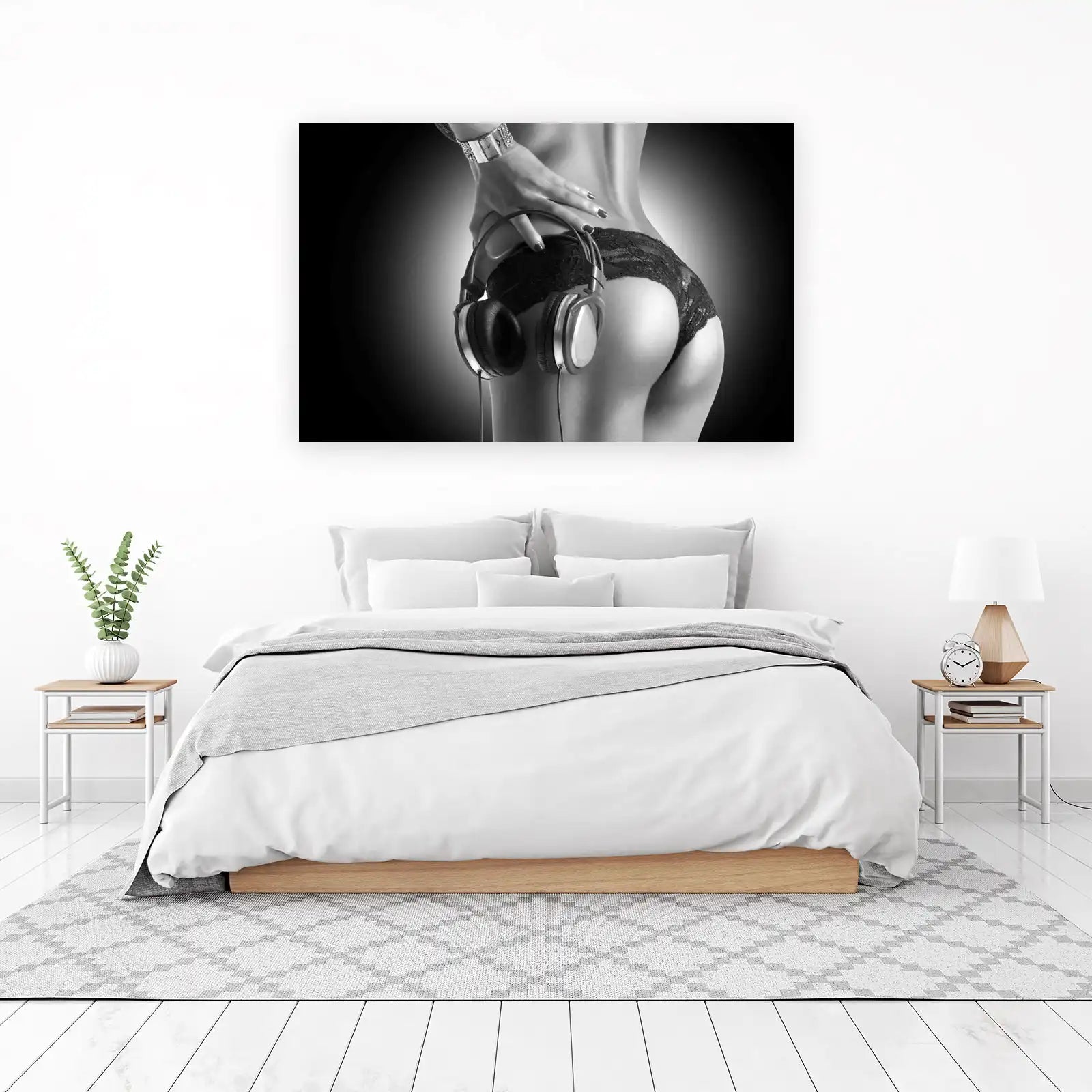 Sultry Beats Headphones Glamour Wall Art