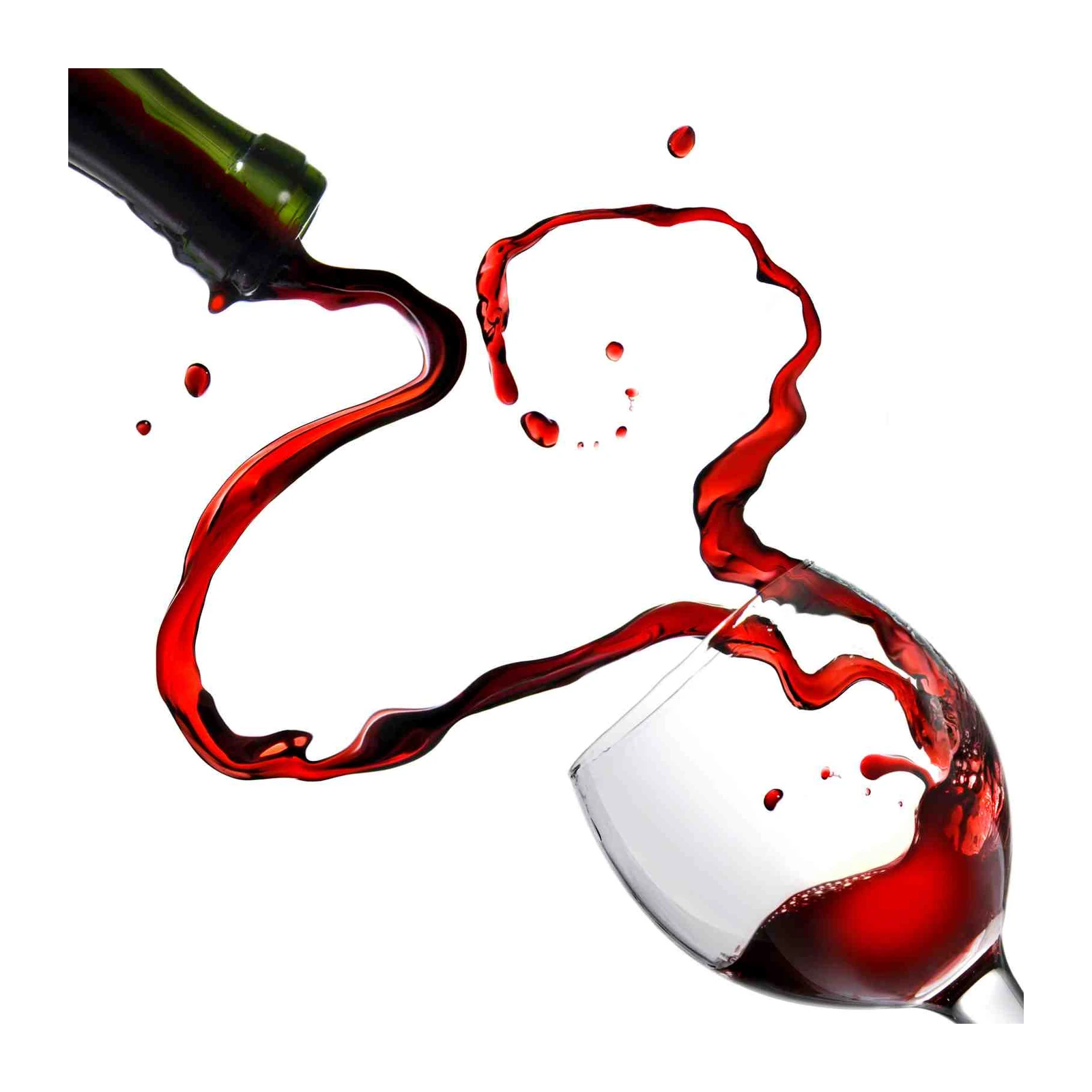 Dynamic Red Wine Splash Wall Art