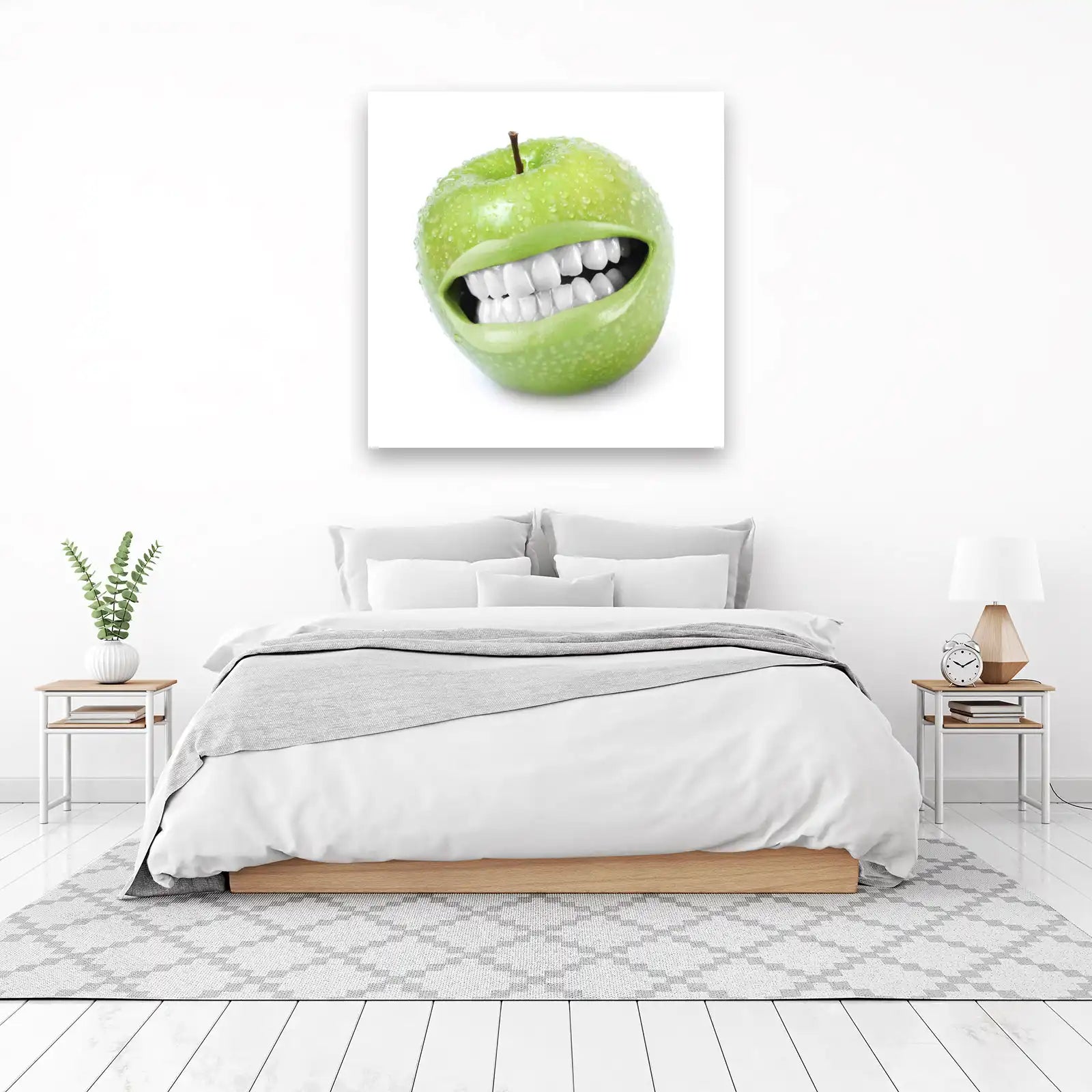 Grinning Apple Funky Pop Art Wall Art