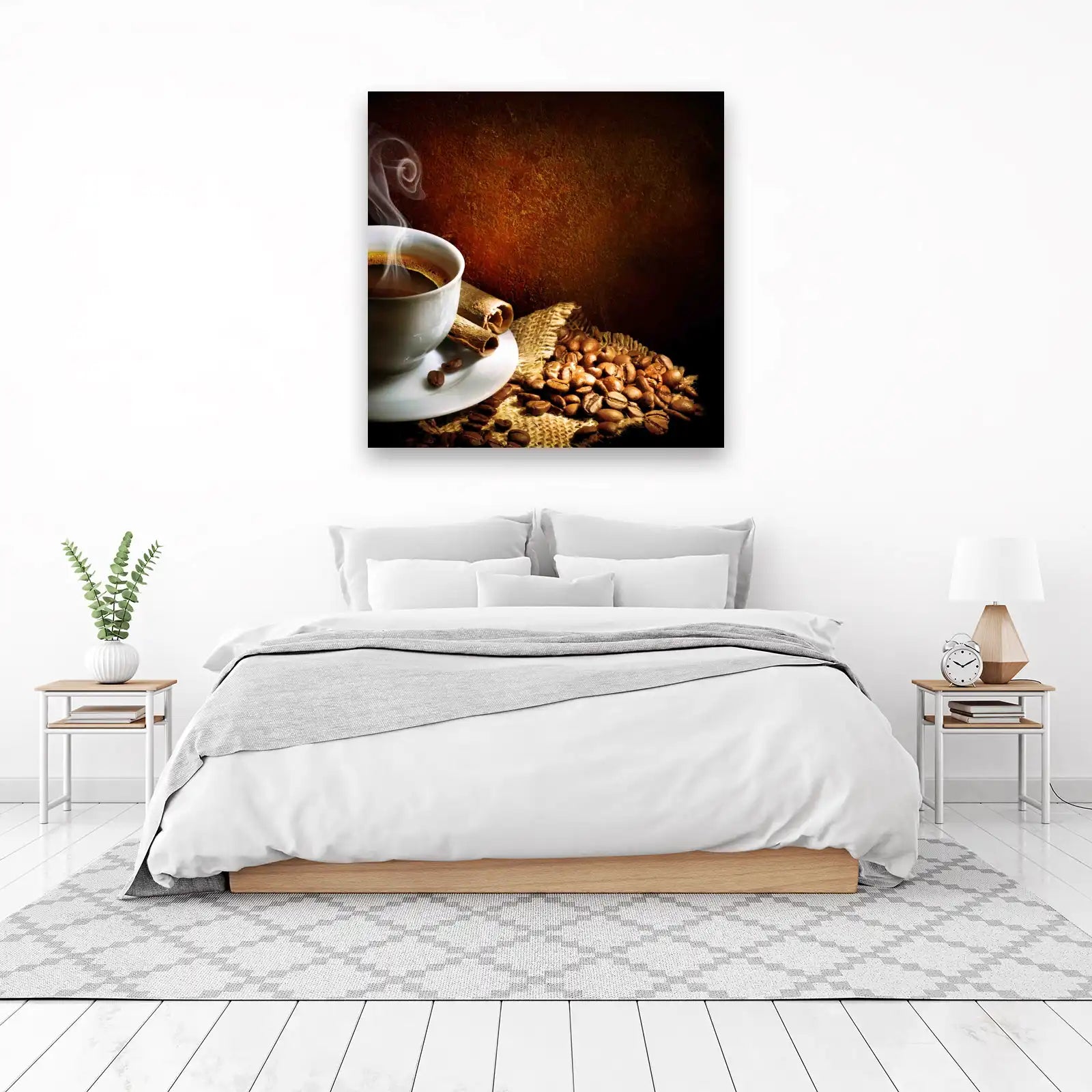 Aromatic Coffee & Cinnamon Cozy Vibes Wall Art
