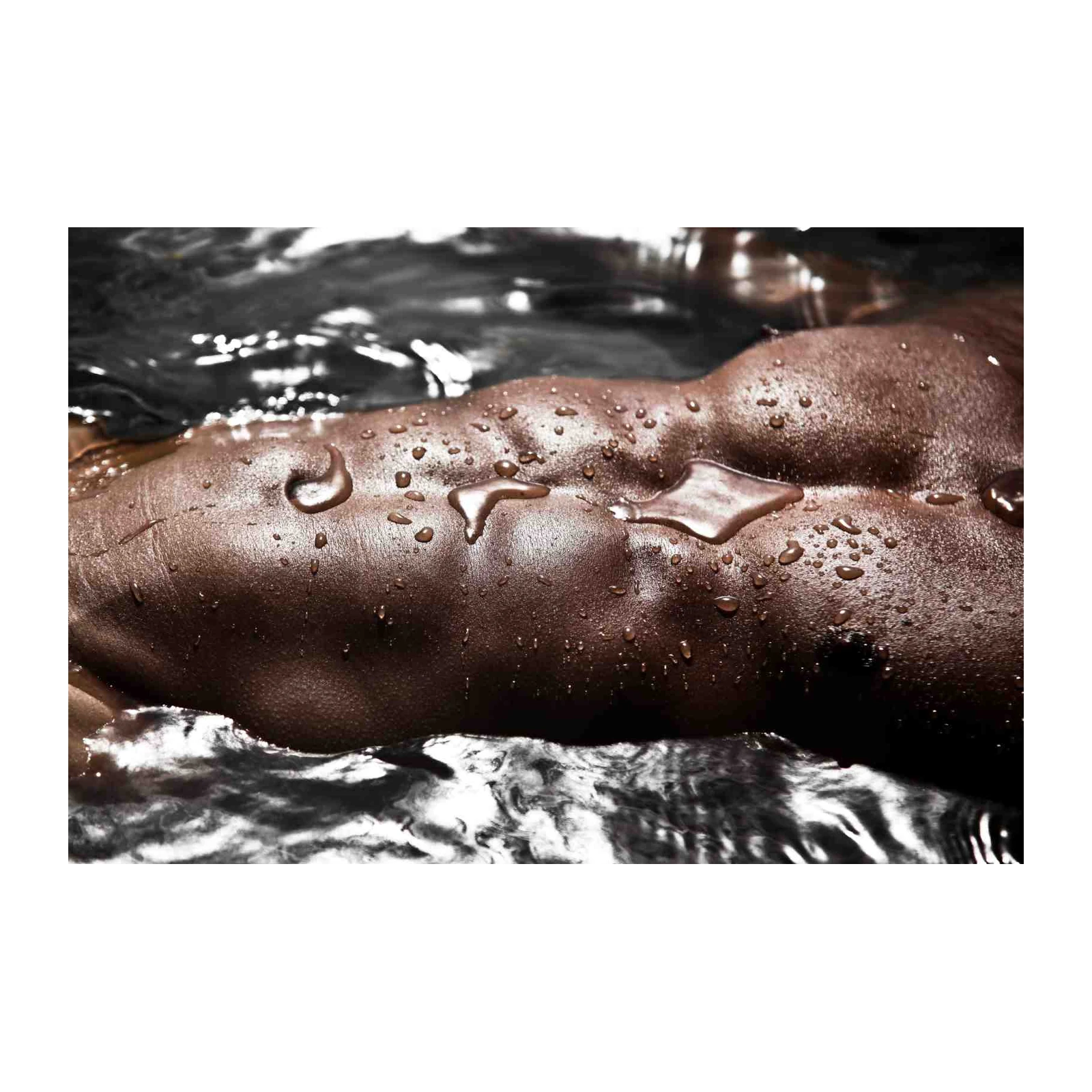 Sensual Wet Skin Abstract Art Wall Art