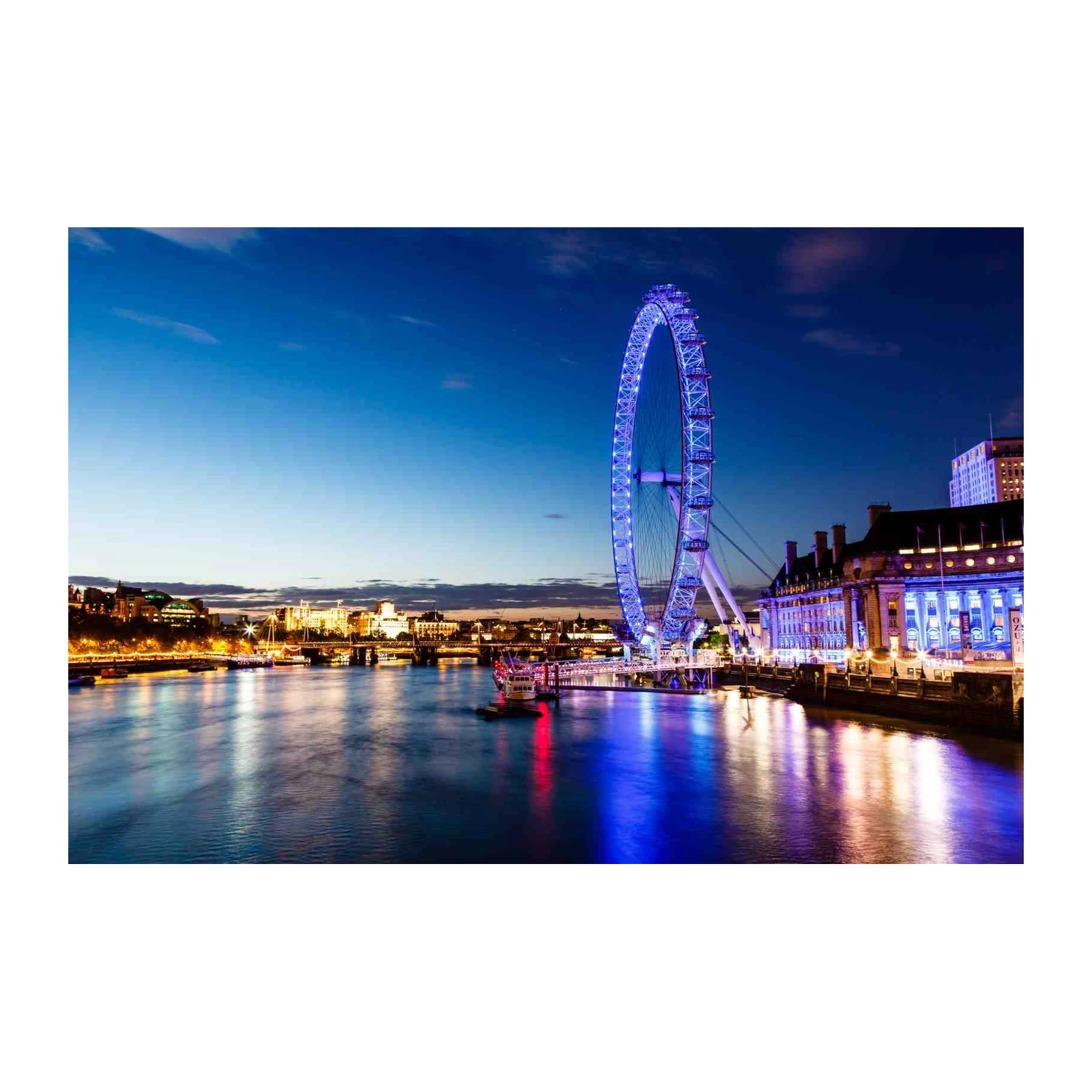 London Eye at Dusk Wall Art