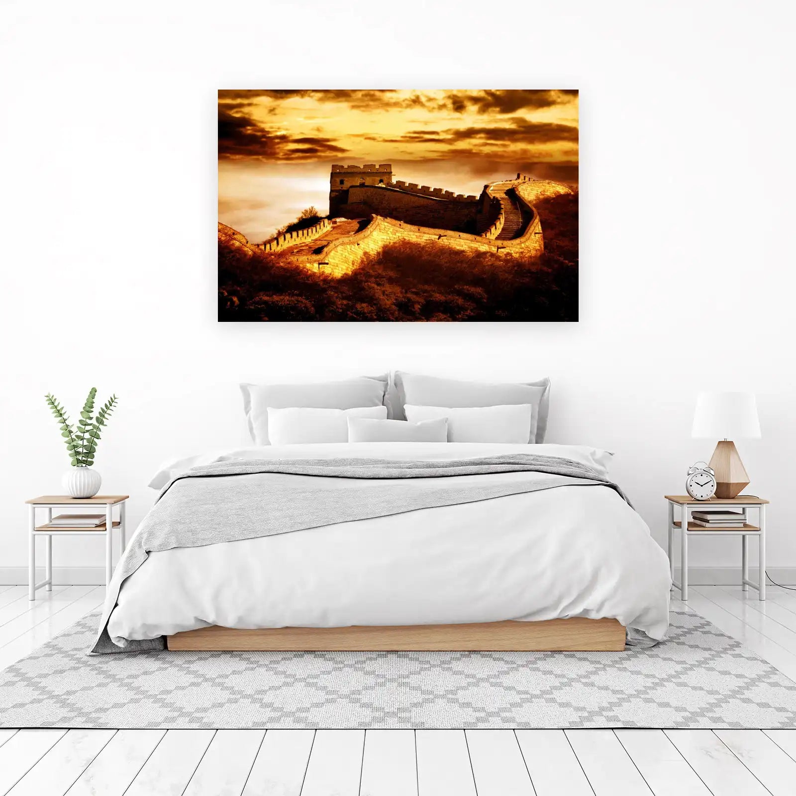 Great Wall of China Sunset Wall Art