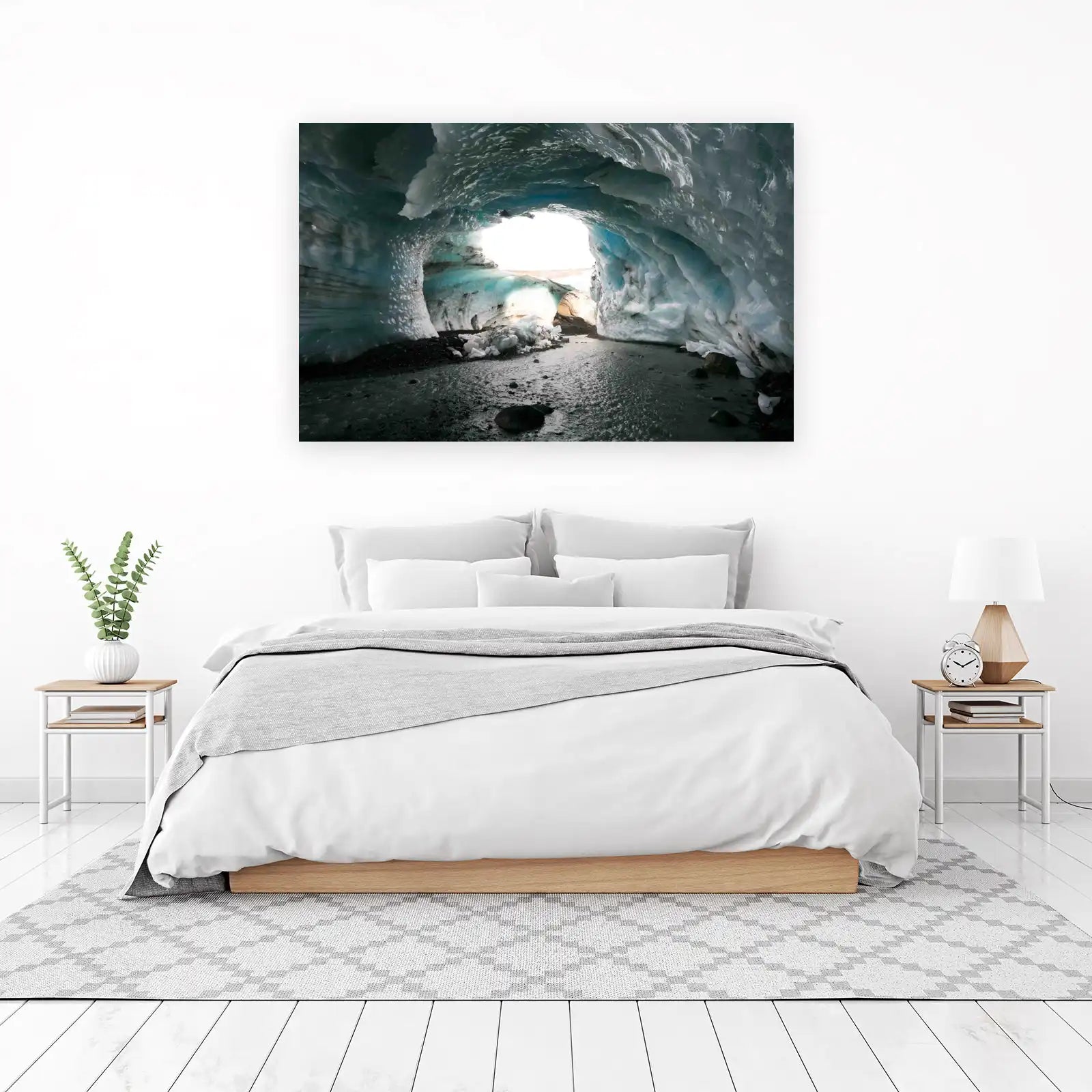 Majestic Ice Cave Nature Landscape Wall Art