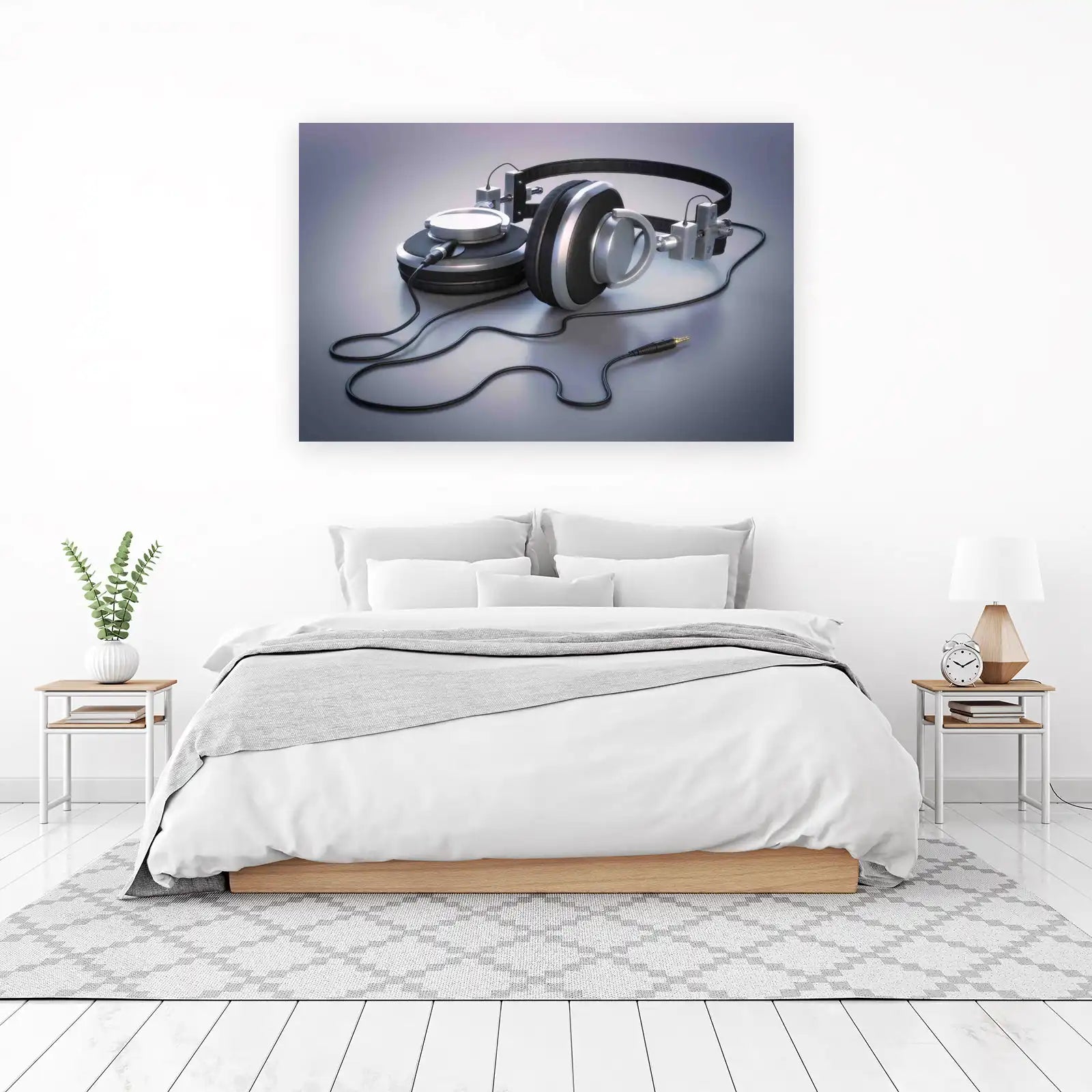 Vintage Headphones Wall Art Wall Art