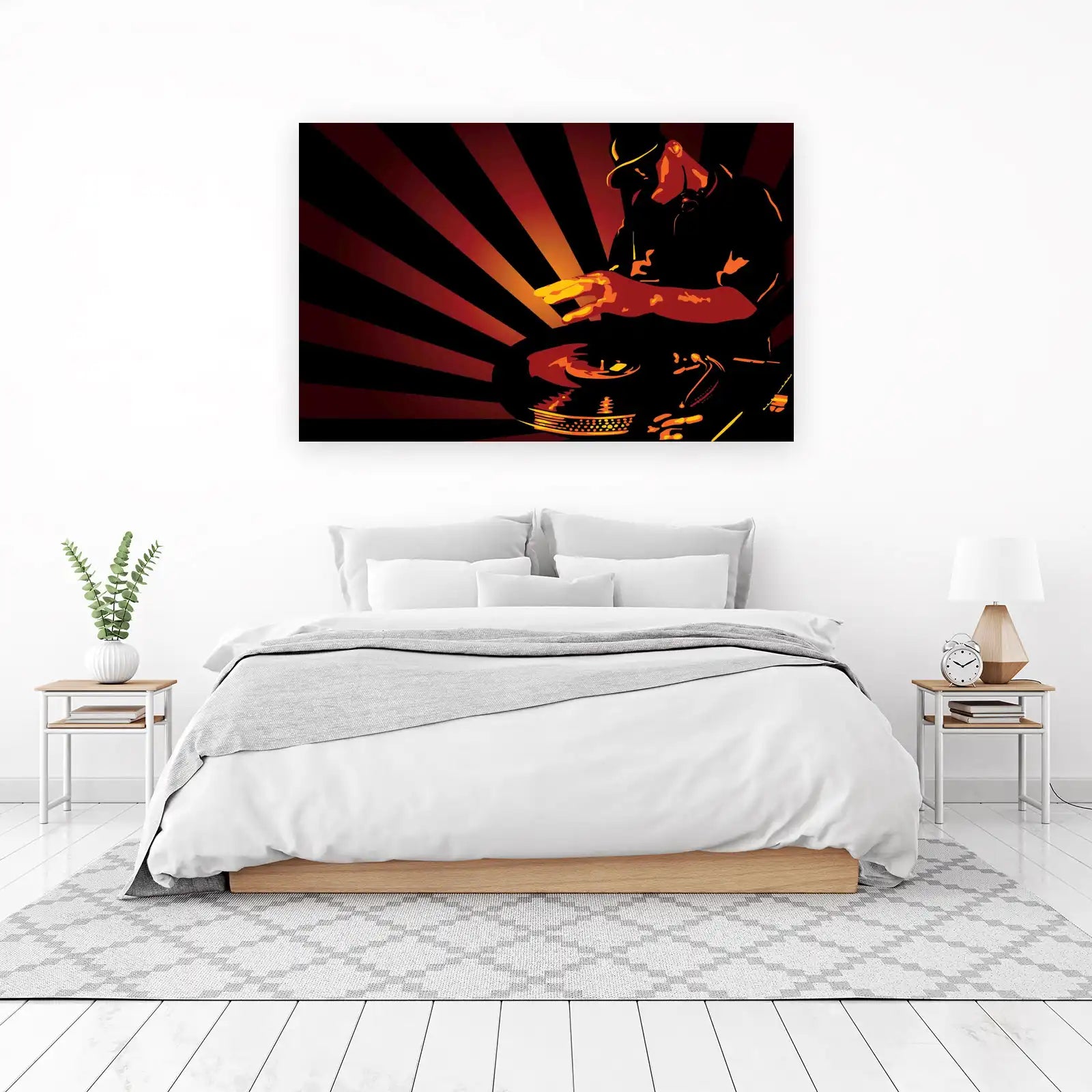 Energetic DJ Beat Wall Art